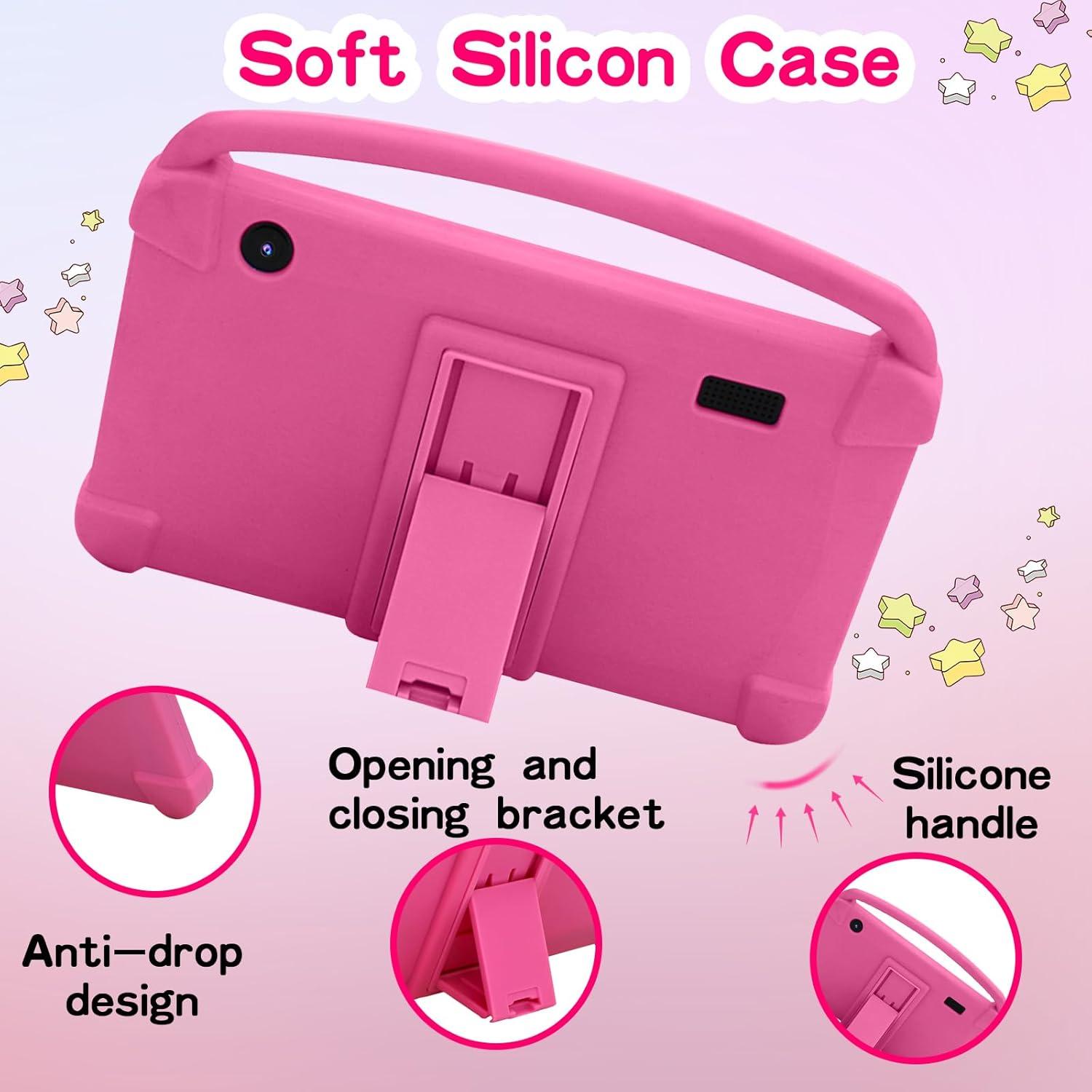 Tableta Android para Niños Bnegynng 7" Rosa 4GB RAM 32GB ROM