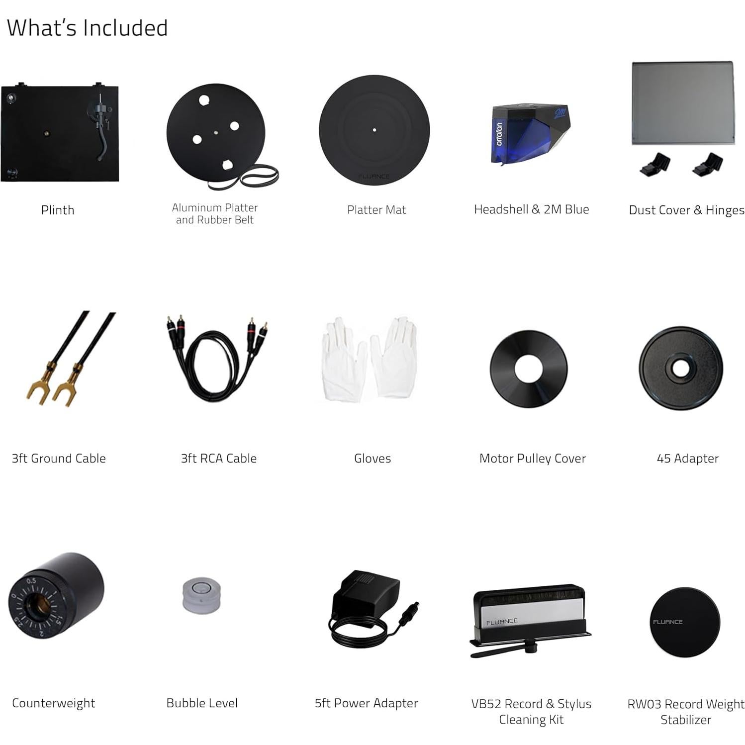 Giradiscos Fluance RT84 Negro Piano con Cartucho Ortofon 2M Blue