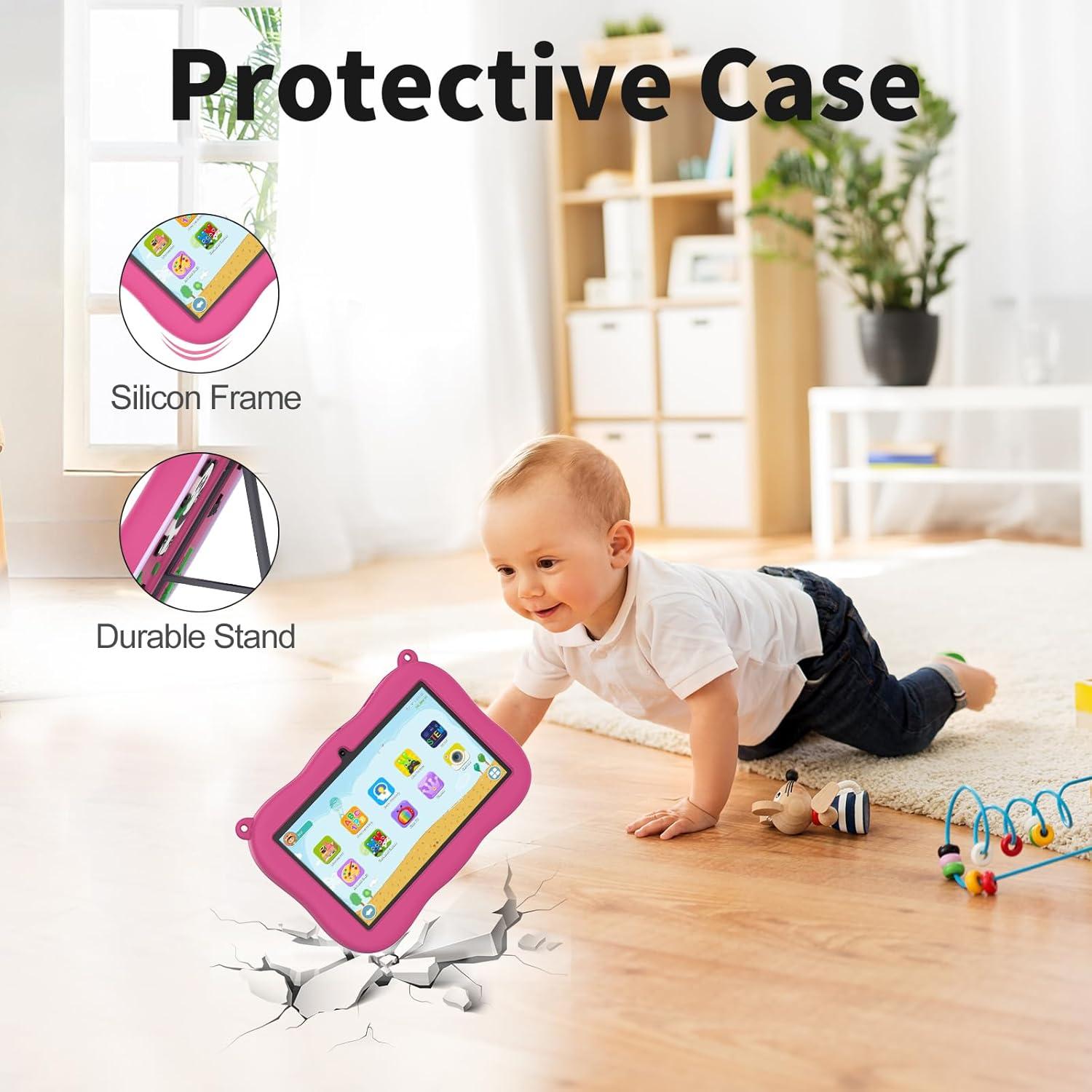 Tableta para Niños VASOUN K7 7" Android 13 32GB Rosa