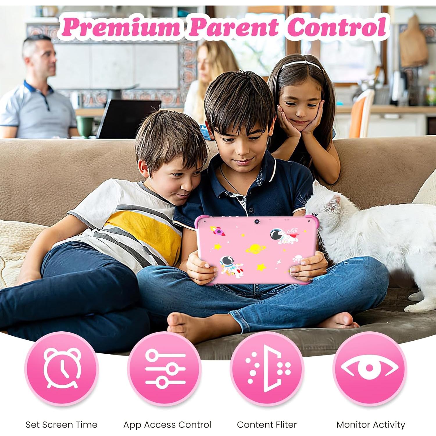 Tableta para Niños 10 Pulgadas Tbltaca Y101 32GB Rosa