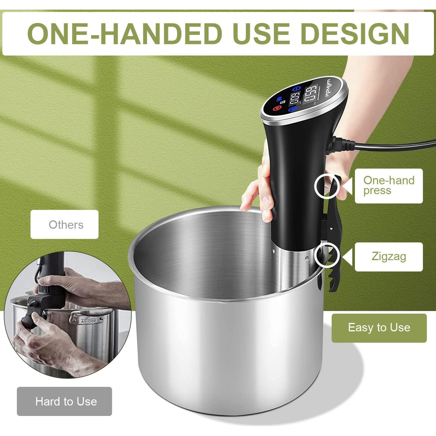 Cocinero Sous Vide Wancle 1100W IPX7 20L Control Táctil