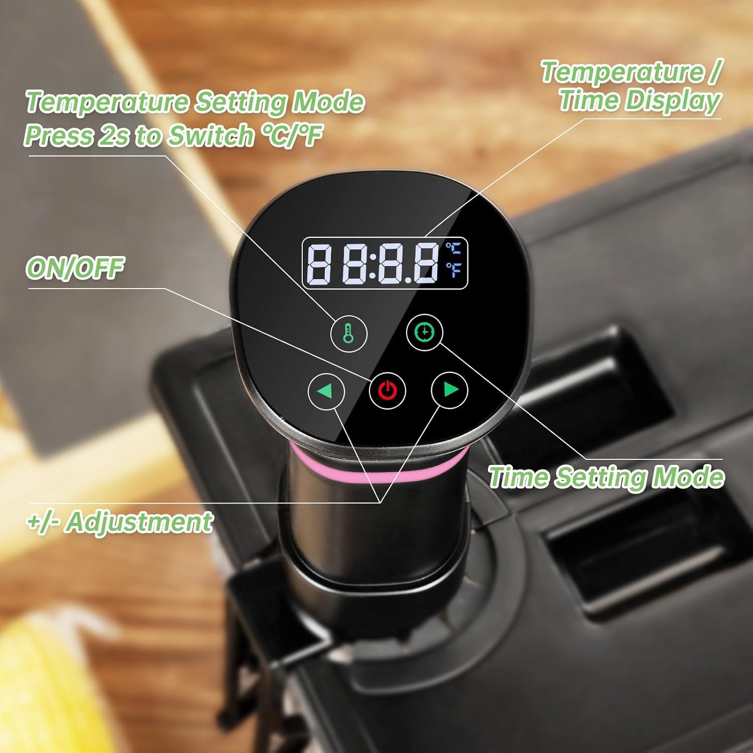 Cocedor Sous Vide Vpcok Direct 1000W Control Preciso 15L