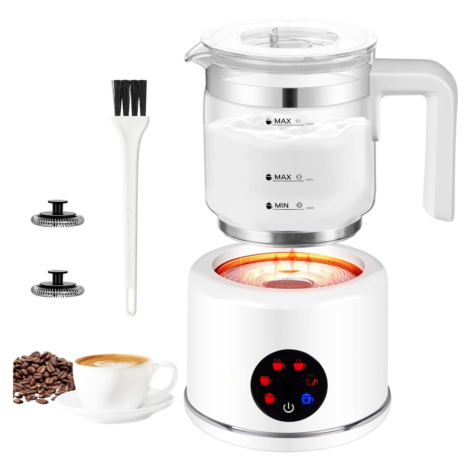 Espumador de Leche Eléctrico JXXM 550W 17oz Blanco 6 en 1