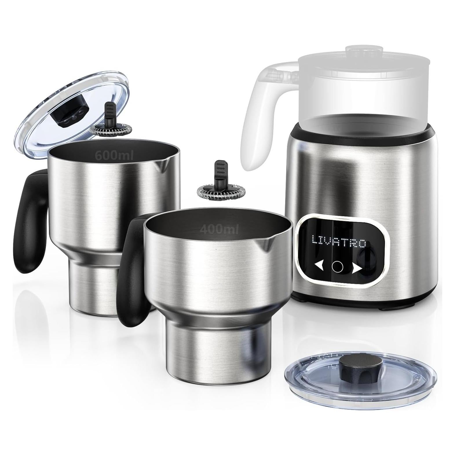 Espumador de Leche Eléctrico Livatro LVMF6401 14 en 1 621ml