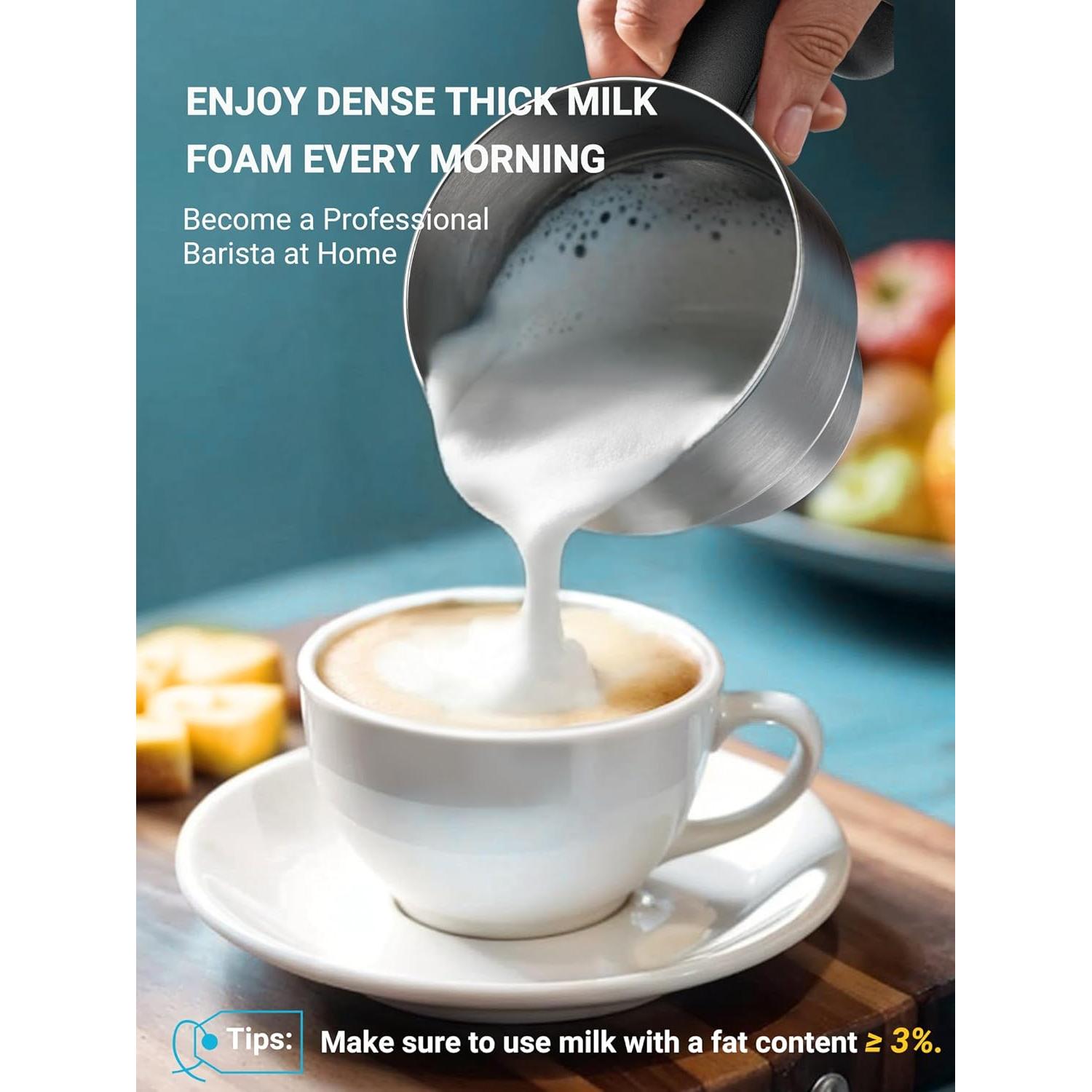 Espumador de Leche Eléctrico Livatro LVMF6401 14 en 1 621ml