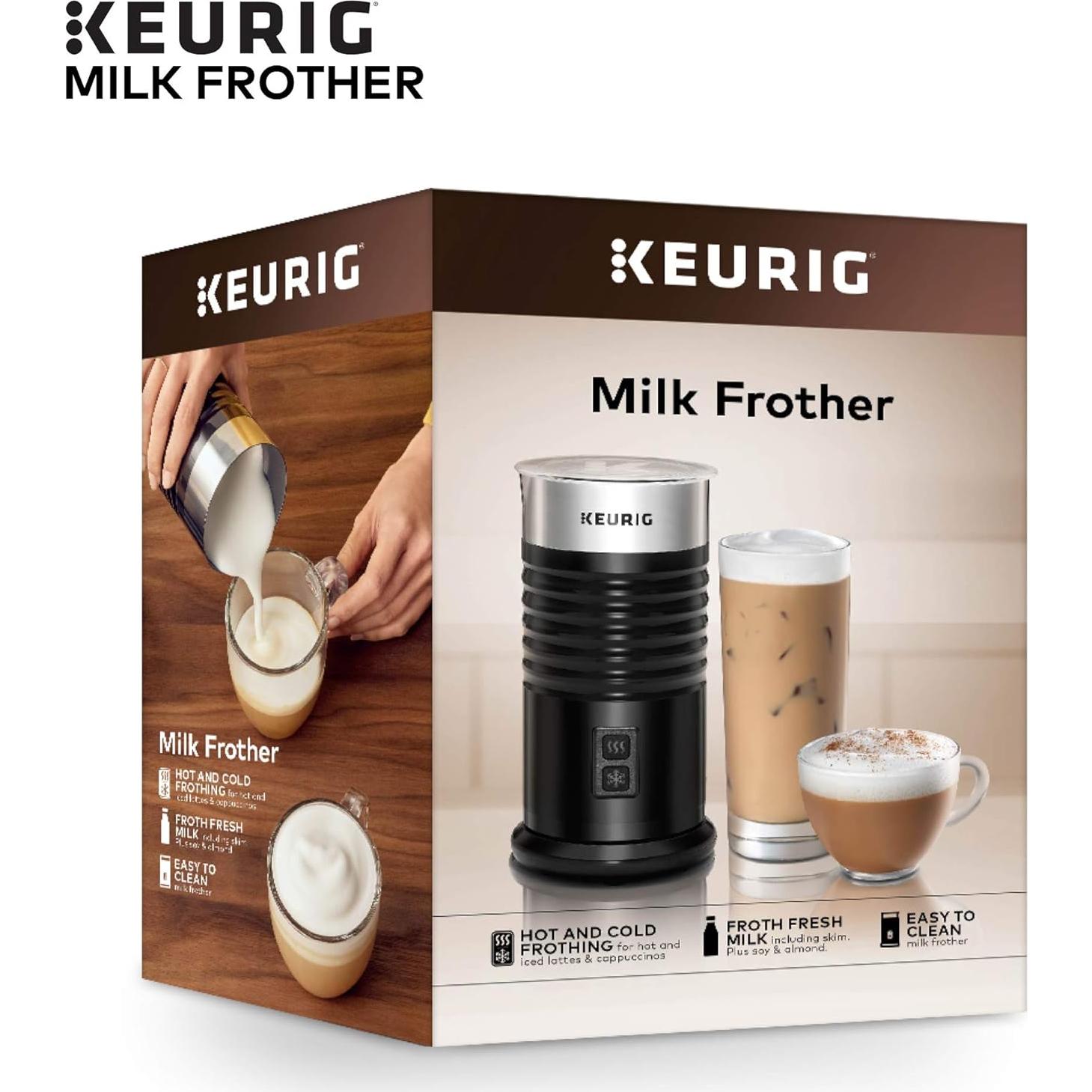 Espumador de Leche Keurig 6 Oz Negro - Caliente y Frío