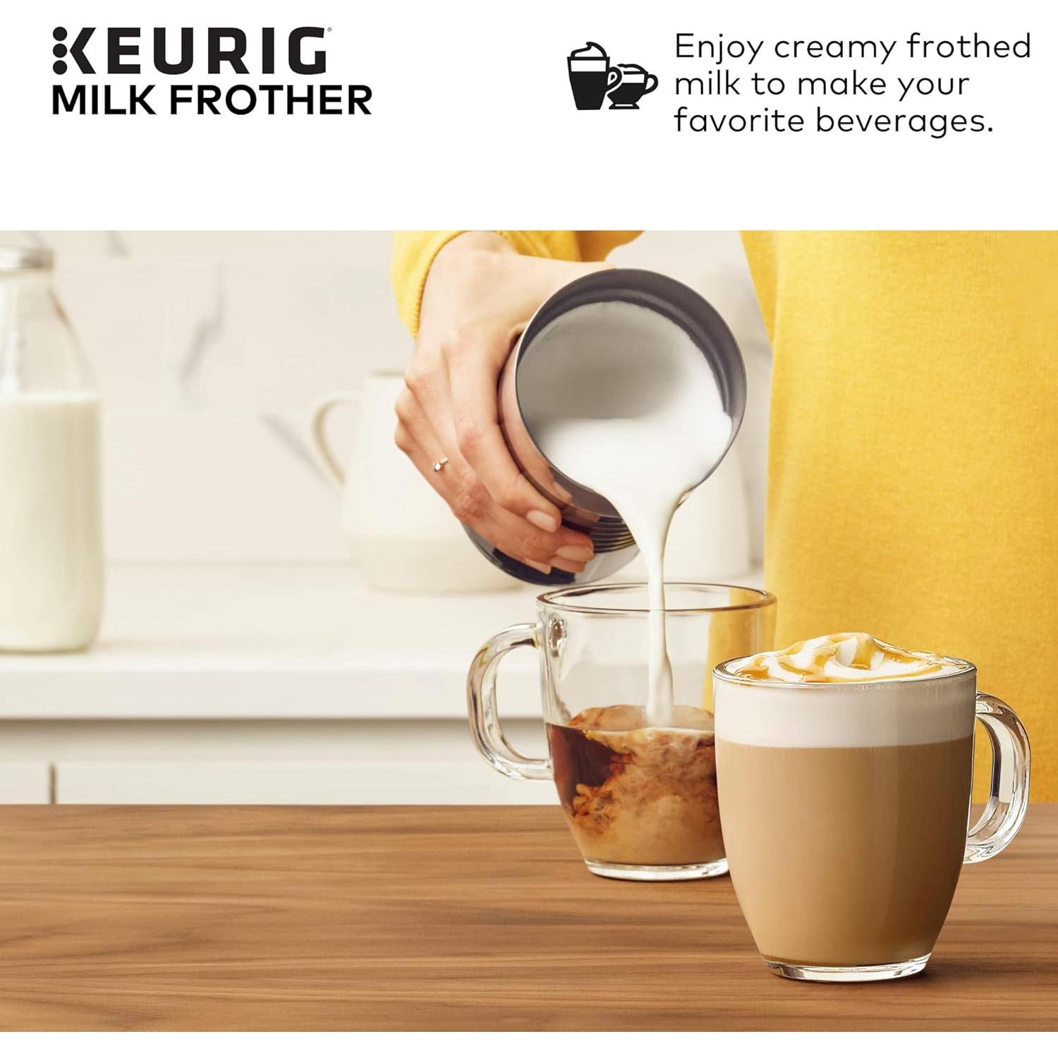 Espumador de Leche Keurig 6 Oz Negro - Caliente y Frío