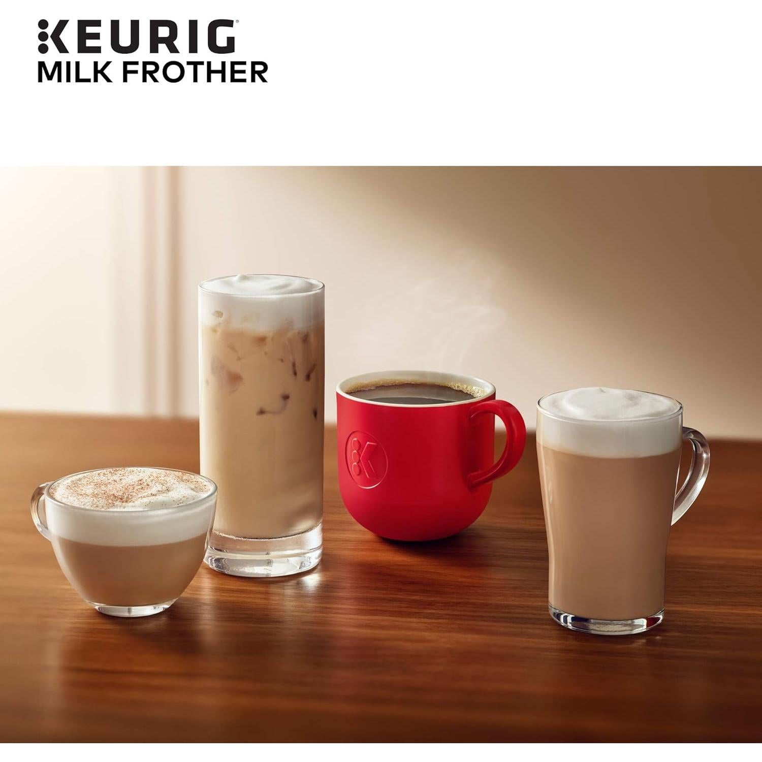 Espumador de Leche Keurig 6 Oz Negro - Caliente y Frío