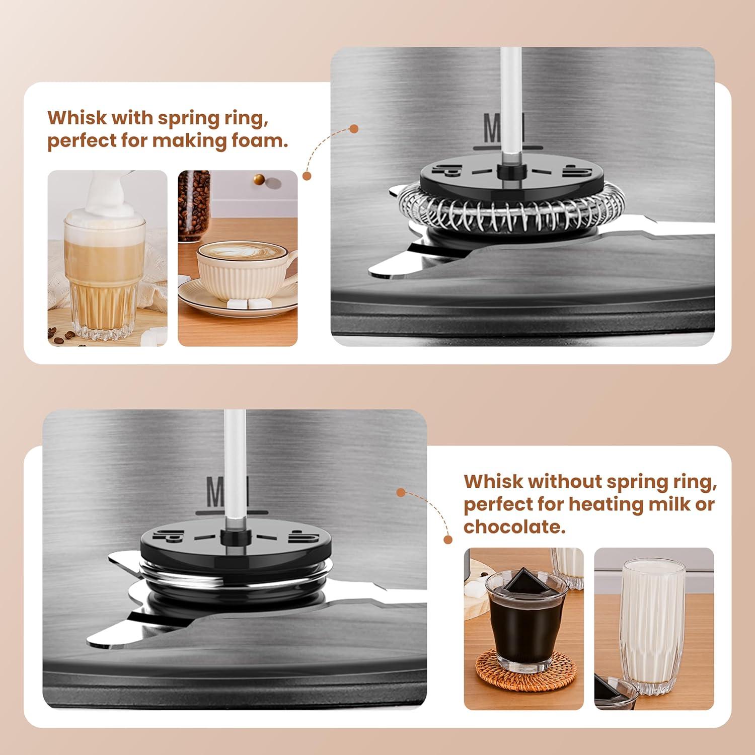 Gevi Máquina de Chocolate Caliente y Espumador de Leche 5 en 1 500ml