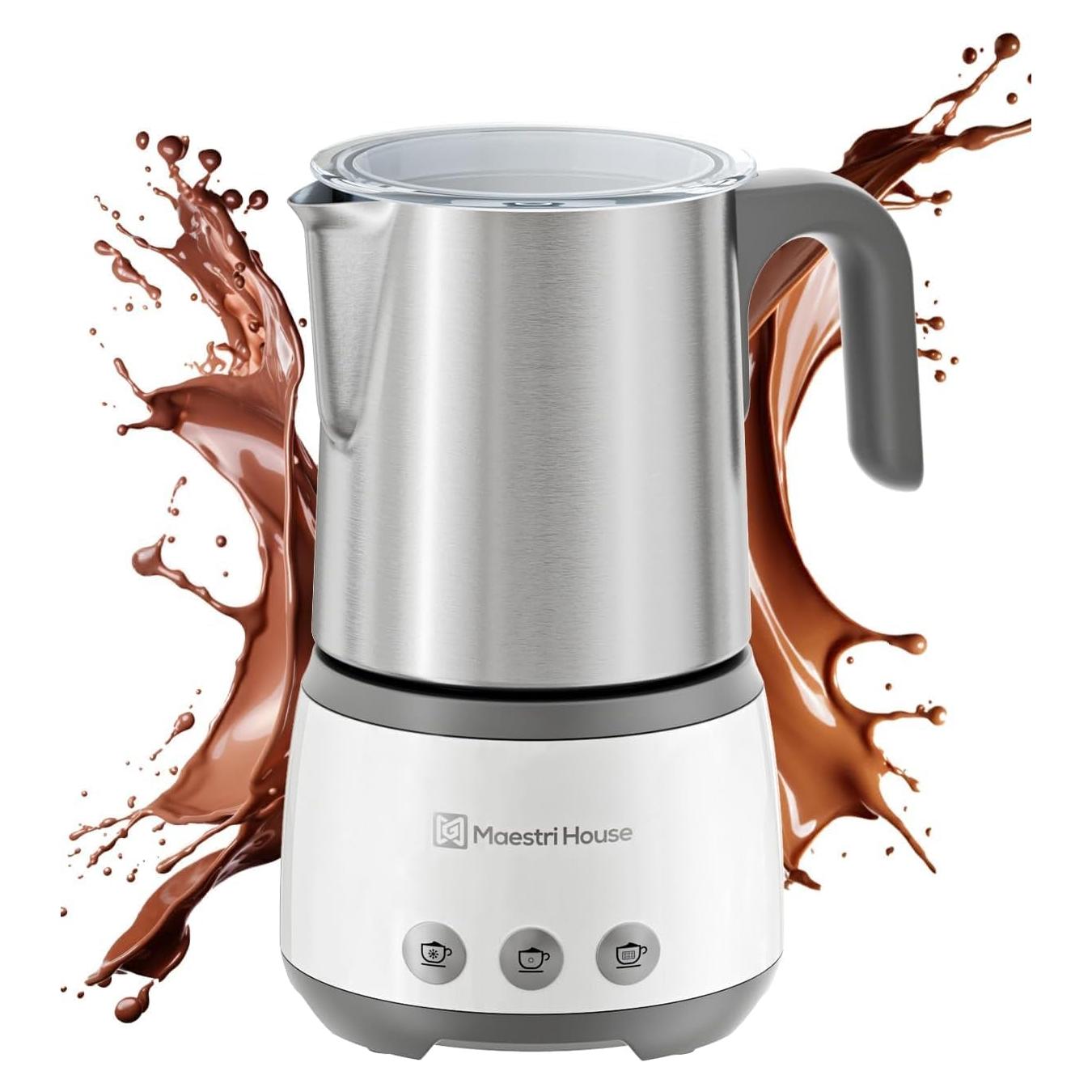 Espumador de Leche Eléctrico Maestri House 4-en-1 500ml 600W