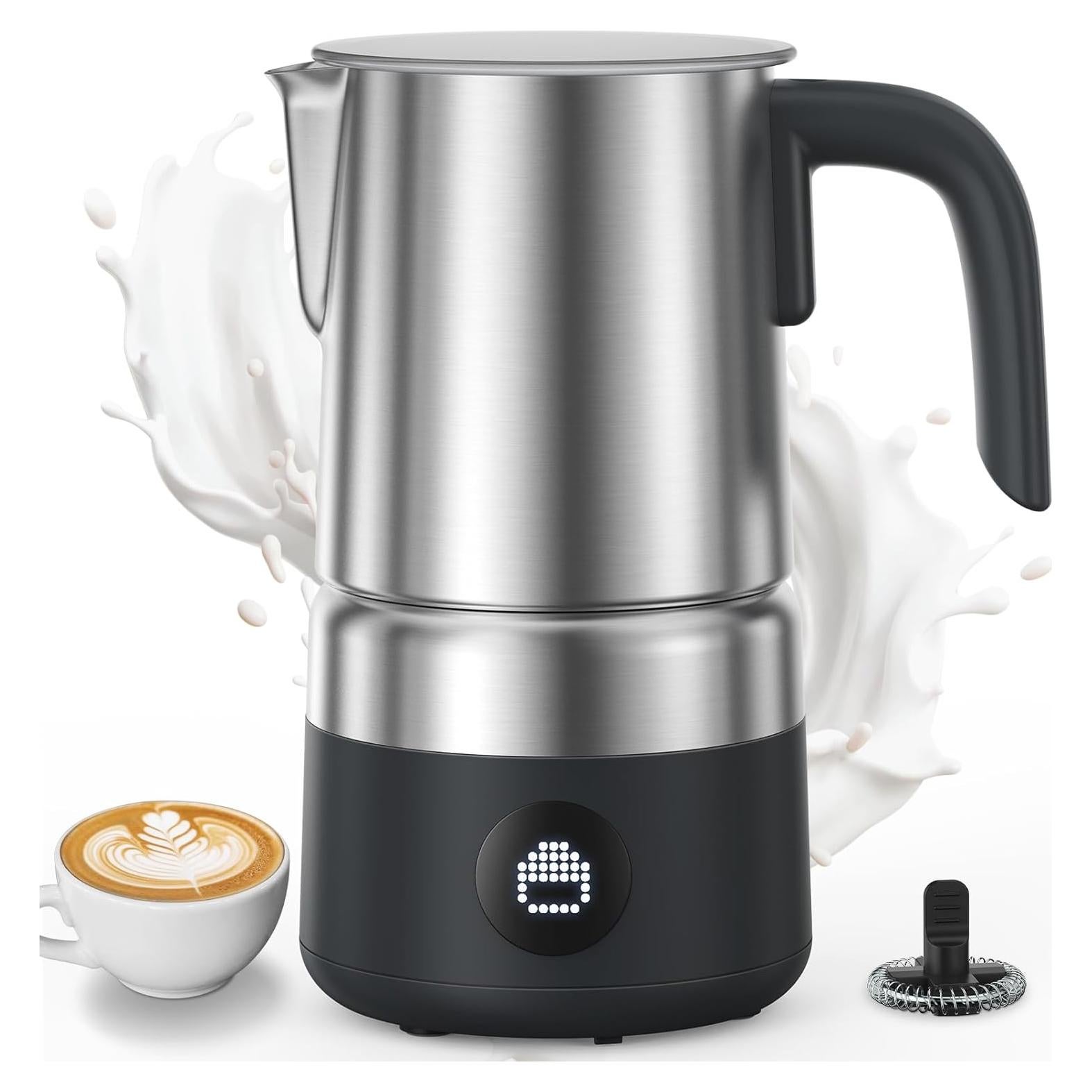 Espumador y Vaporizador de Leche AMZCHEF 600W 500ml 8-en-1