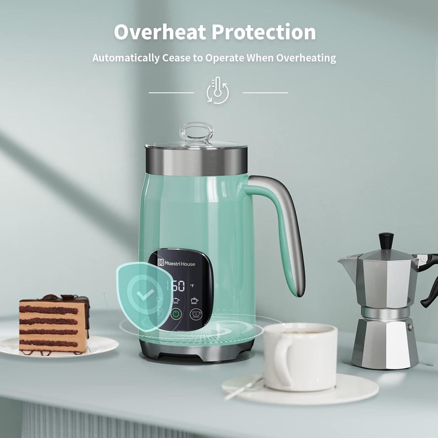 Espumador de Leche Maestri House MMF-9201 400ml Control Táctil