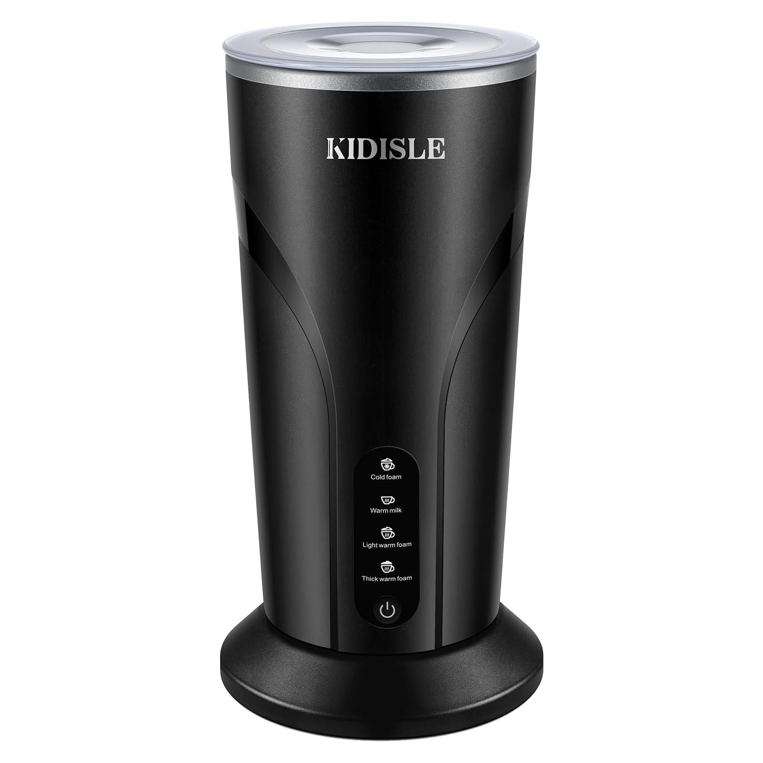 Espumador de Leche Eléctrico KIDISLE 4-en-1 500W Negro