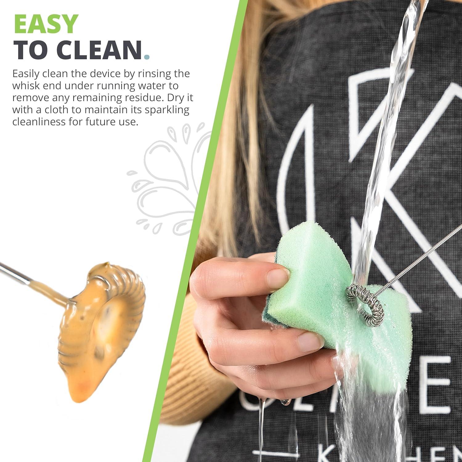 Espumador de Leche Recargable Oliver's Kitchen - 12W, Negro