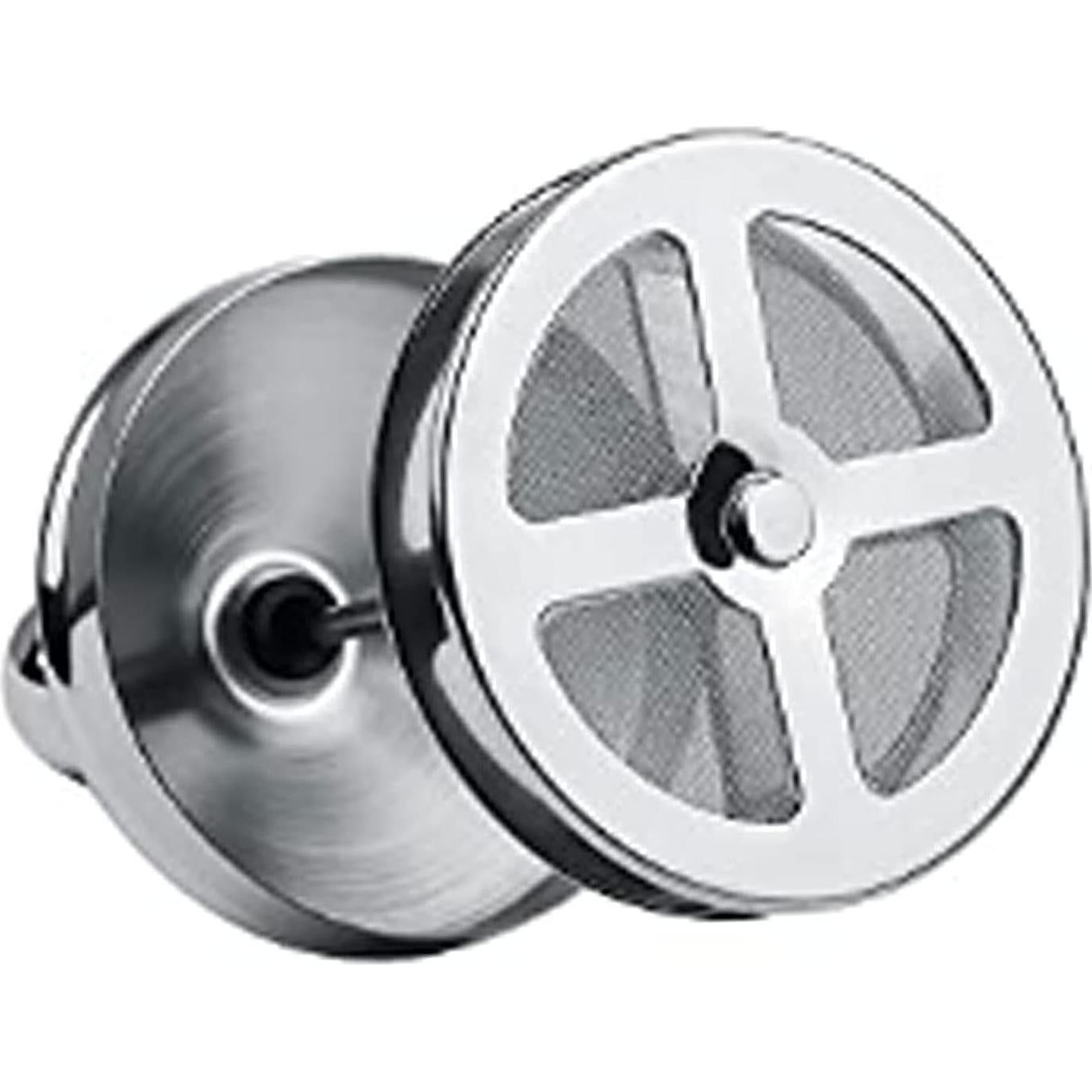 Espumador de Leche Manual HERCHR 400ml Acero Inoxidable Plata