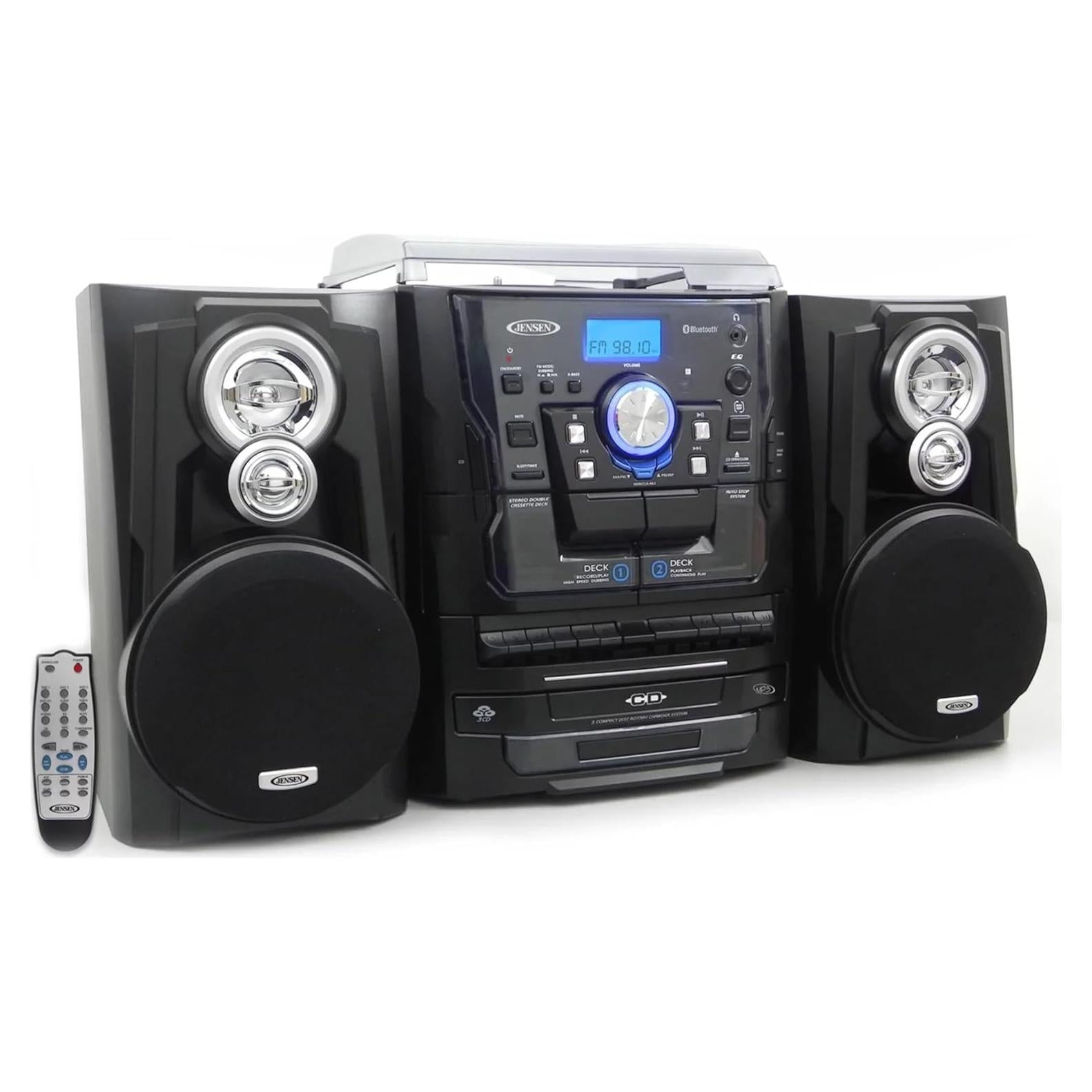 Estéreo Jensen con Tocadiscos y Bluetooth, 3 Velocidades