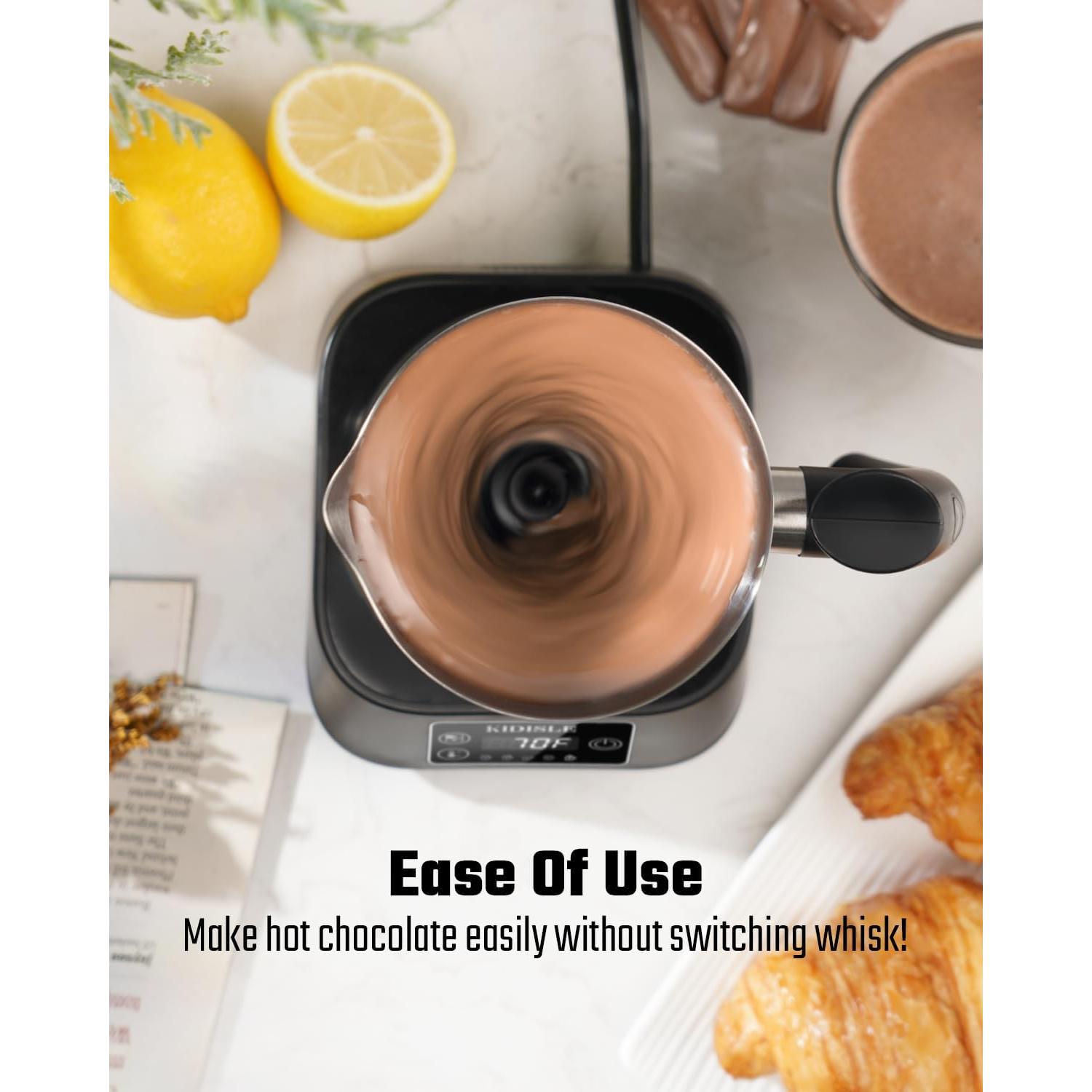 Espumador de Leche KIDISLE 5-en-1 17oz Acero Inoxidable