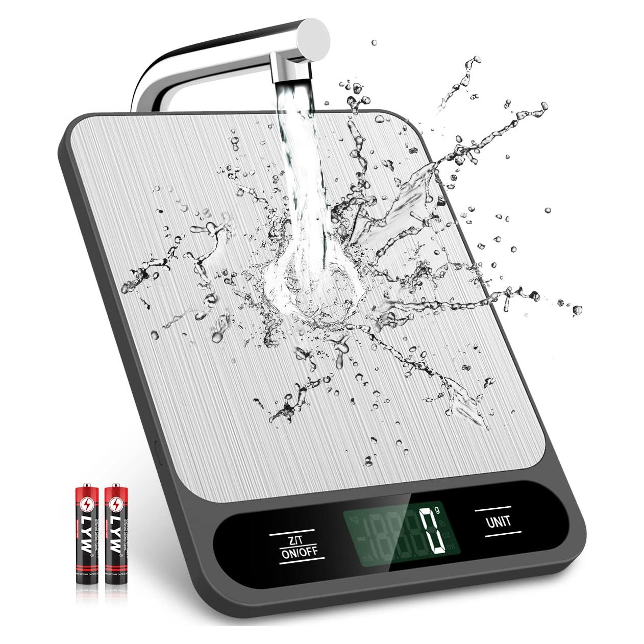 Balanza de Cocina Digital Mik-Nana 10kg Acero Inoxidable LCD