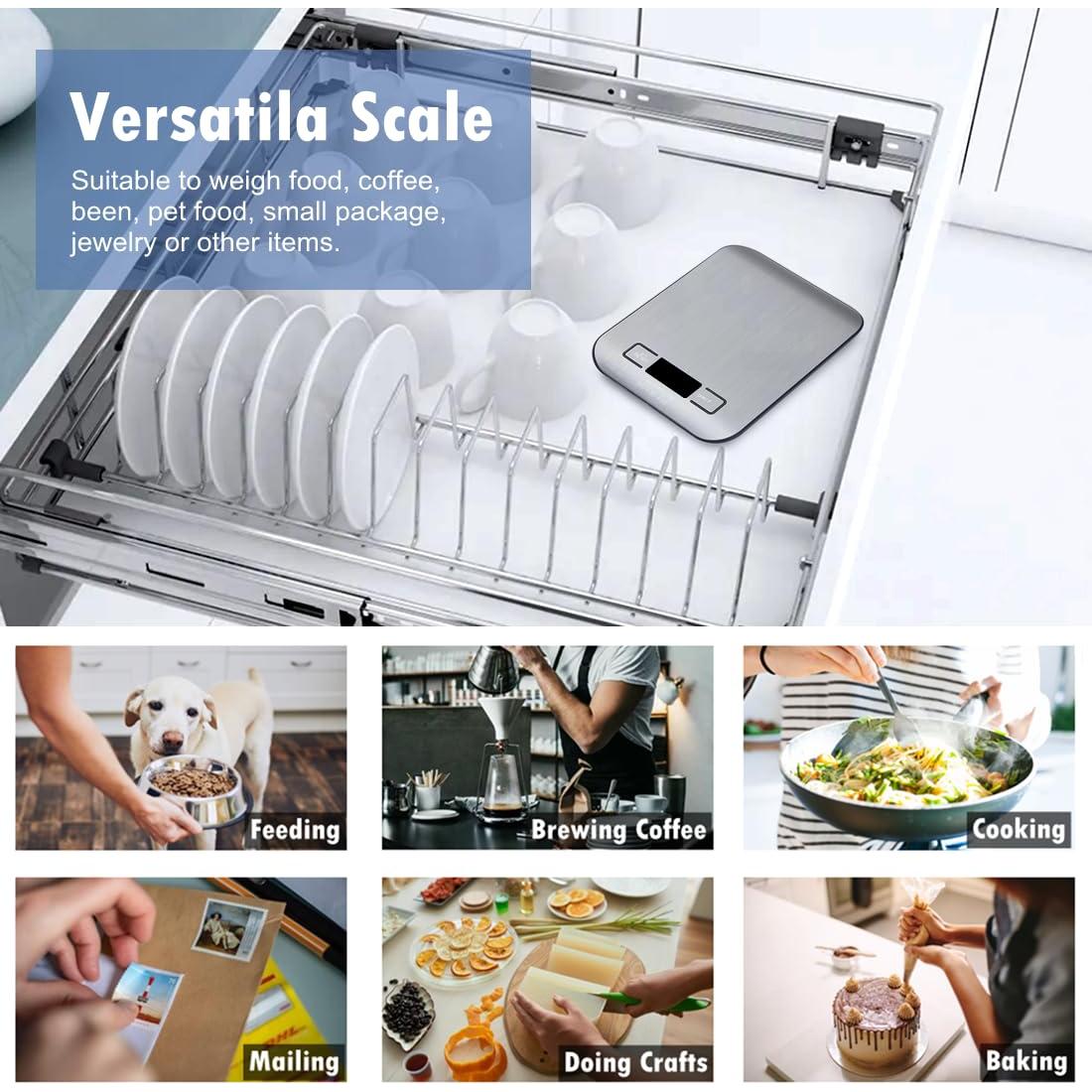 Báscula Digital de Cocina NUTRI FIT 5kg Acero Inoxidable