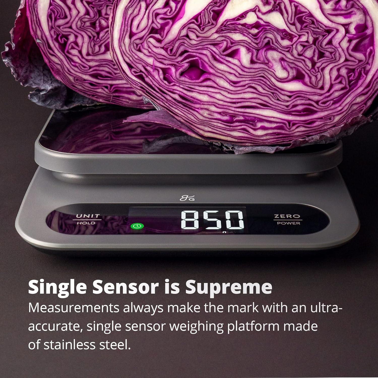 Balanza de Cocina Digital Greater Goods 10kg Acero Inoxidable