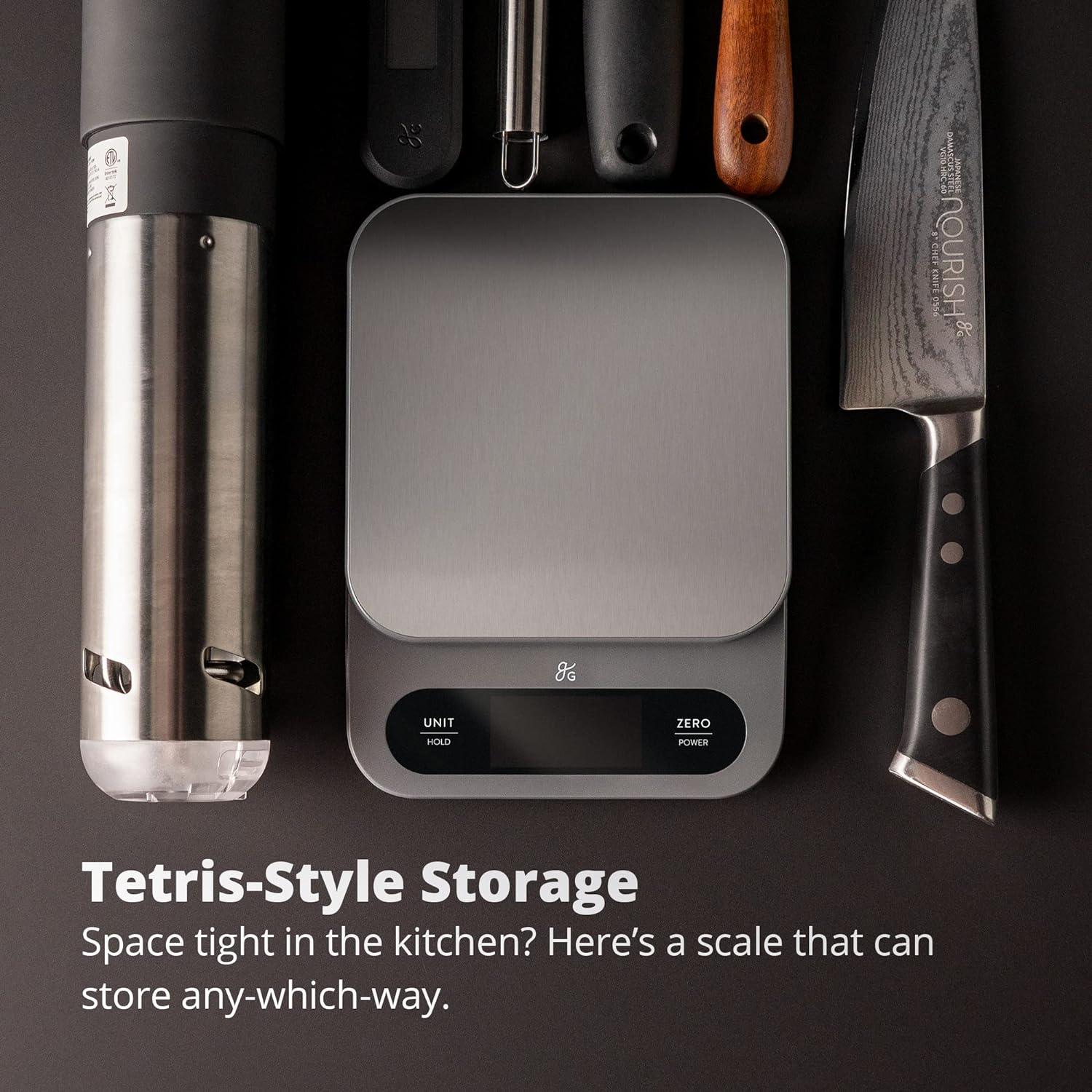 Balanza de Cocina Digital Greater Goods 10kg Acero Inoxidable