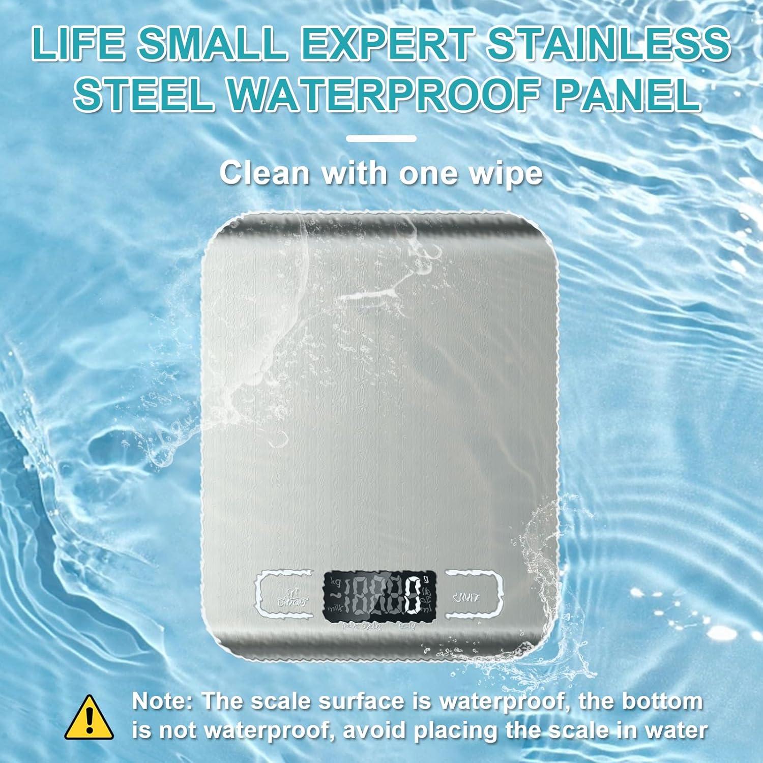 Báscula Digital de Cocina SOYOK 5kg Acero Inoxidable LCD