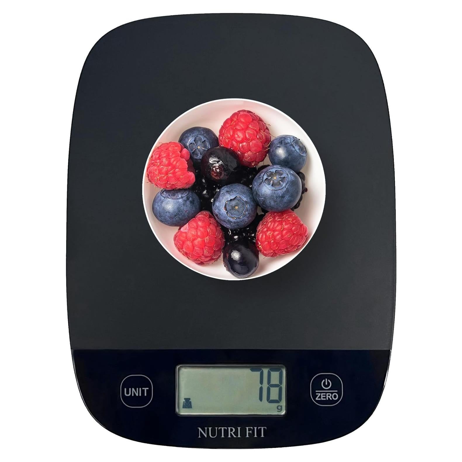 Balanza de Cocina Digital NUTRI FIT 5kg Precisa Tare Inteligente
