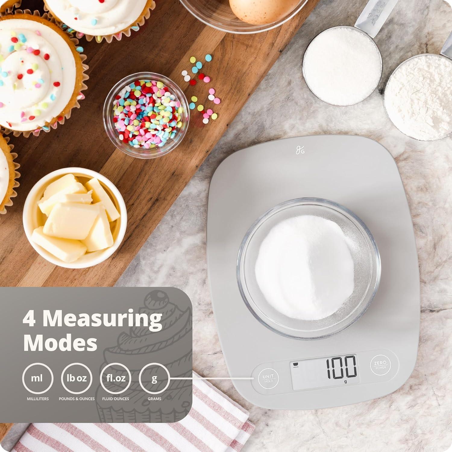 Báscula de Cocina Digital Greater Goods 5kg - Compacta y Precisa