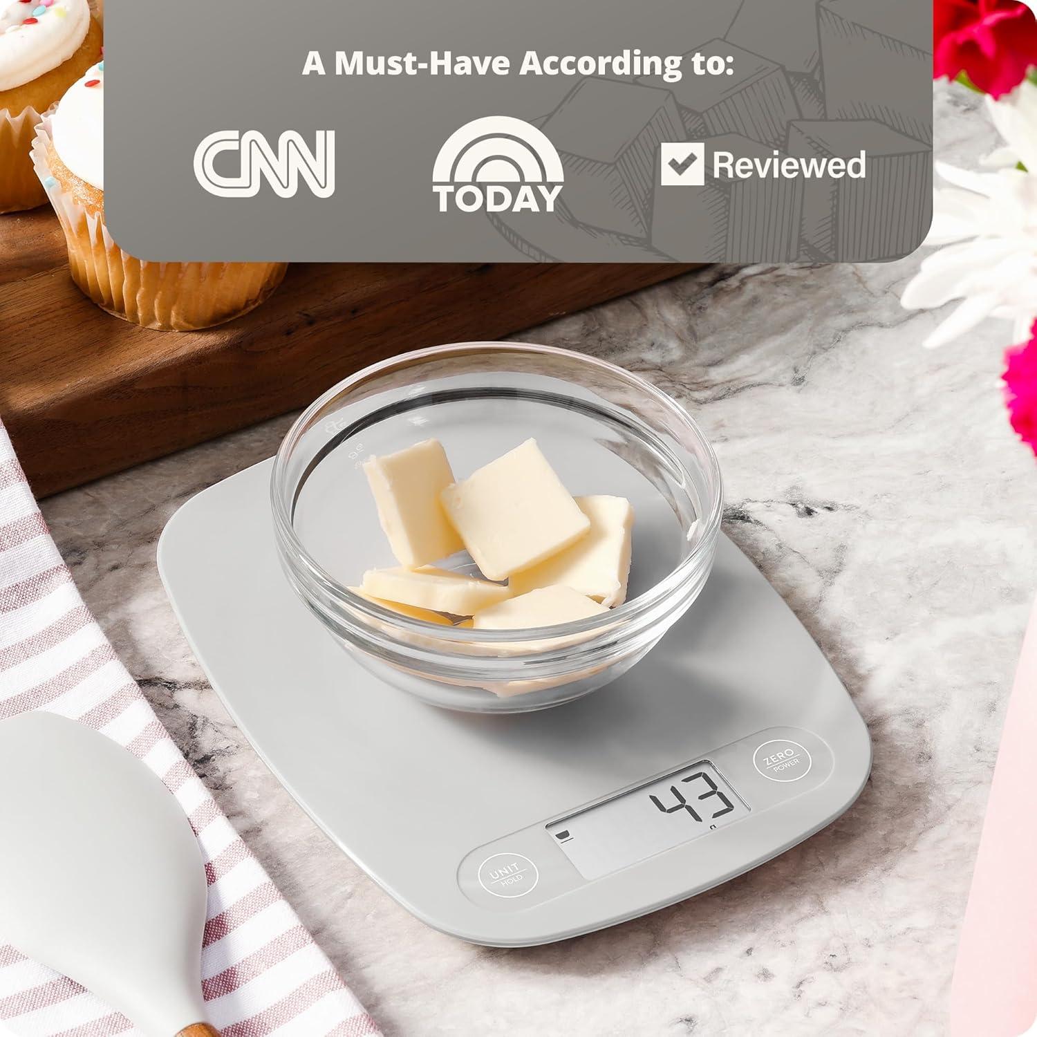 Báscula de Cocina Digital Greater Goods 5kg - Compacta y Precisa