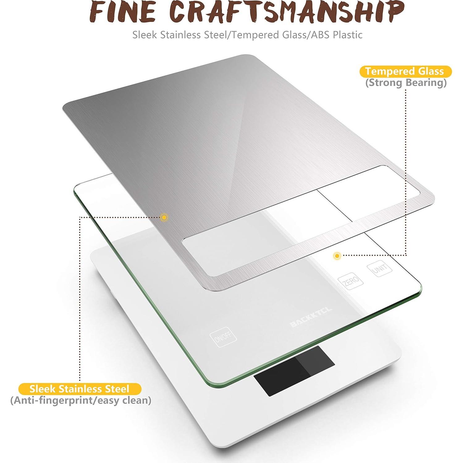 Balanza Digital de Cocina BALANZA KTCL 10kg Acero Inoxidable