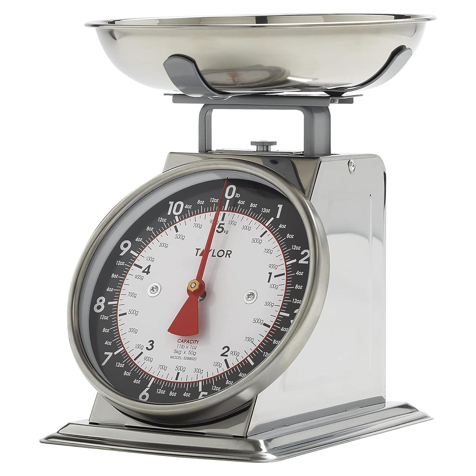 Báscula de Cocina Mecánica Taylor 5kg Analógica con Tazón