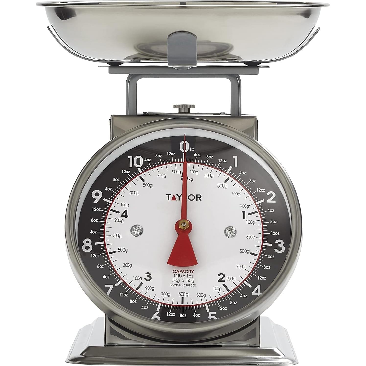 Báscula de Cocina Mecánica Taylor 5kg Analógica con Tazón