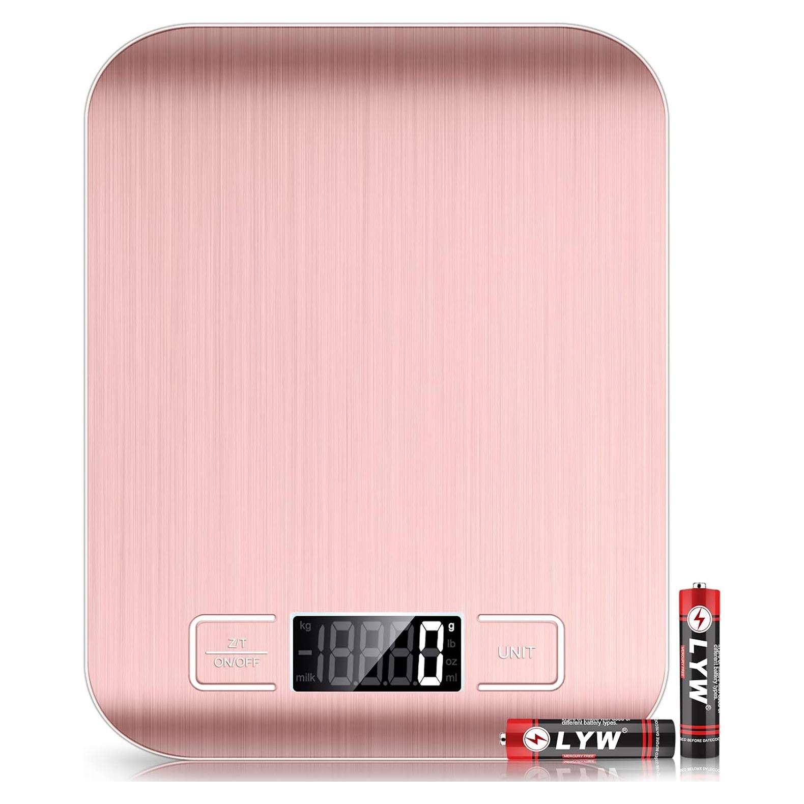 Balanza de Cocina Digital Mik-Nana Rosa 10kg 1g Precisión