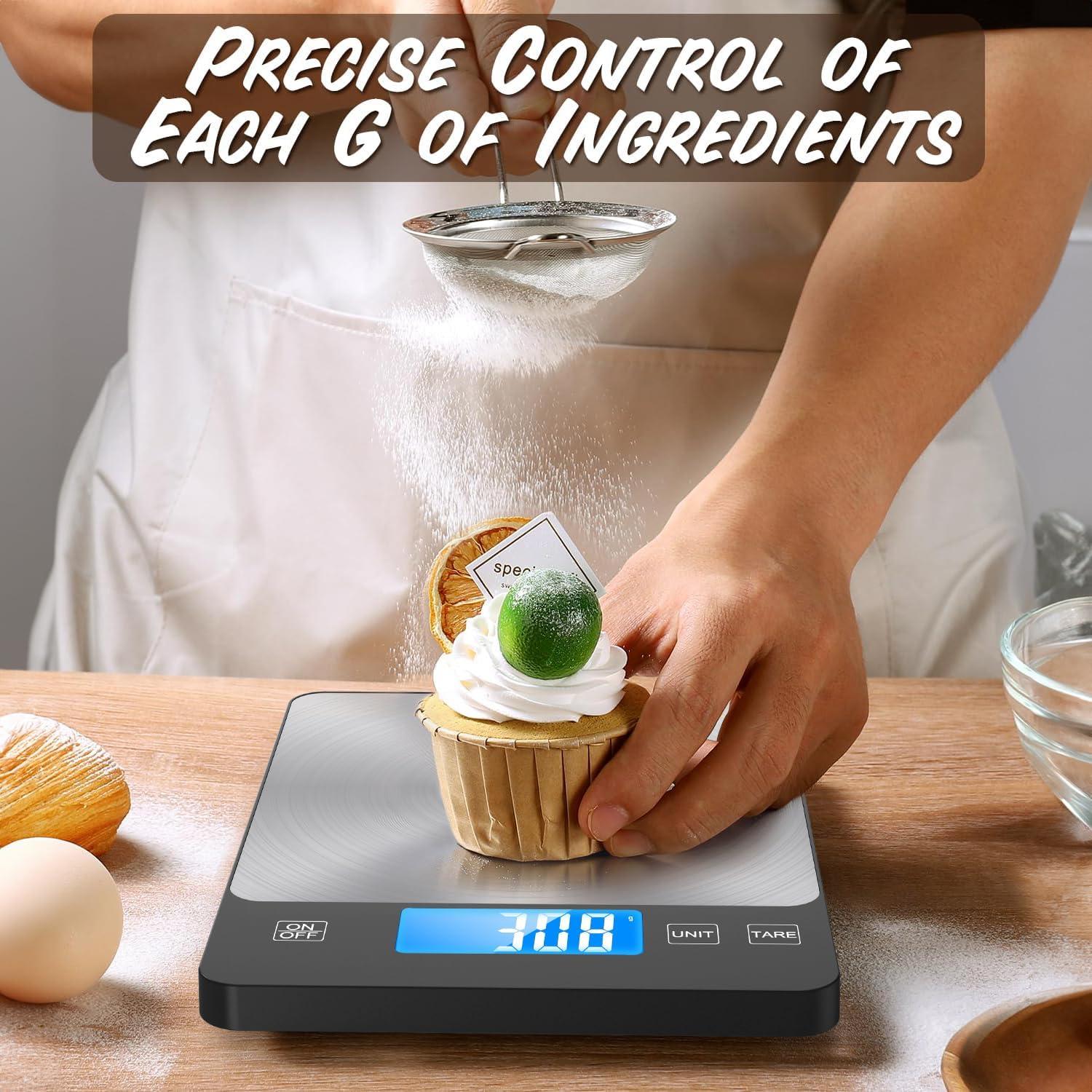 Báscula de Cocina Digital TRUDIN 15kg Acero Inoxidable