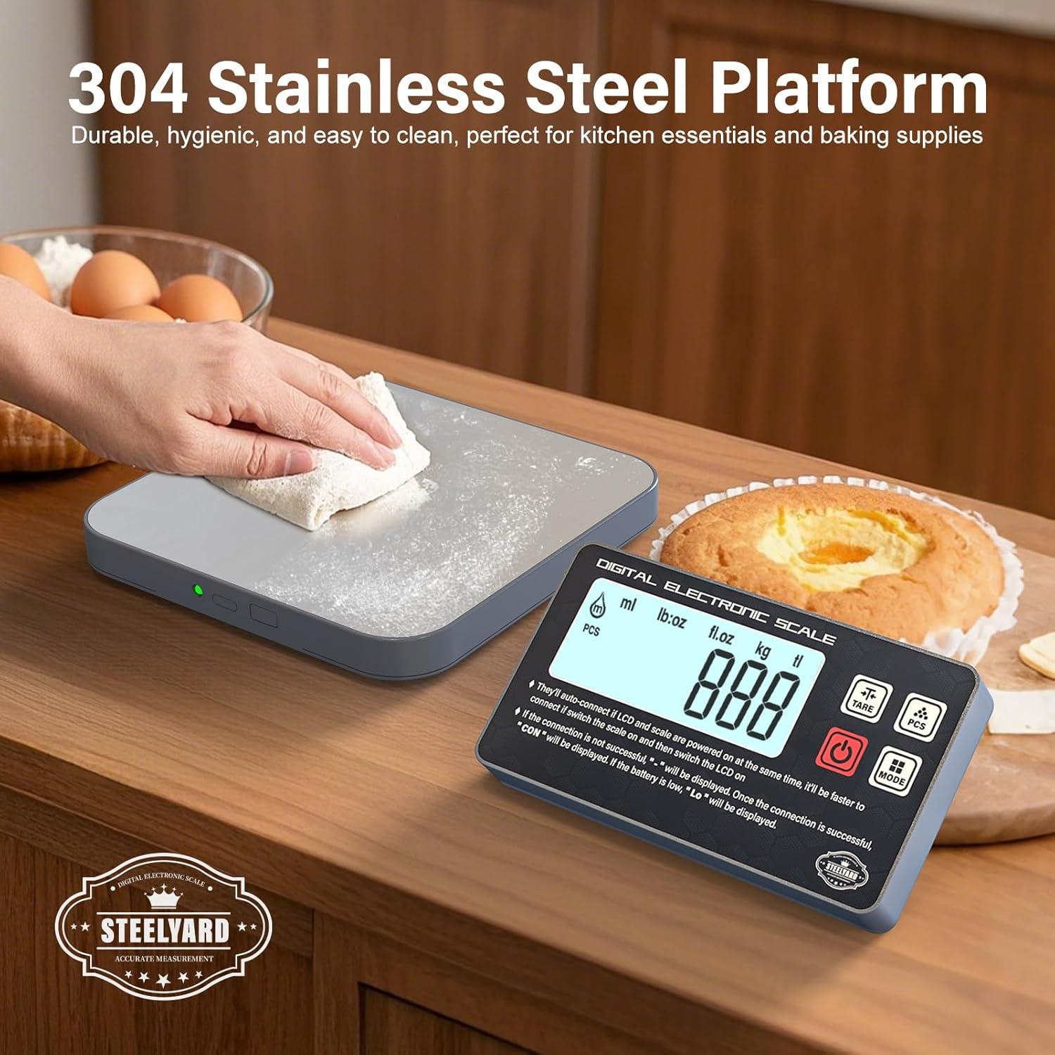 Balanza de Cocina Digital AWLKIM - Pantalla Desmontable 5kg