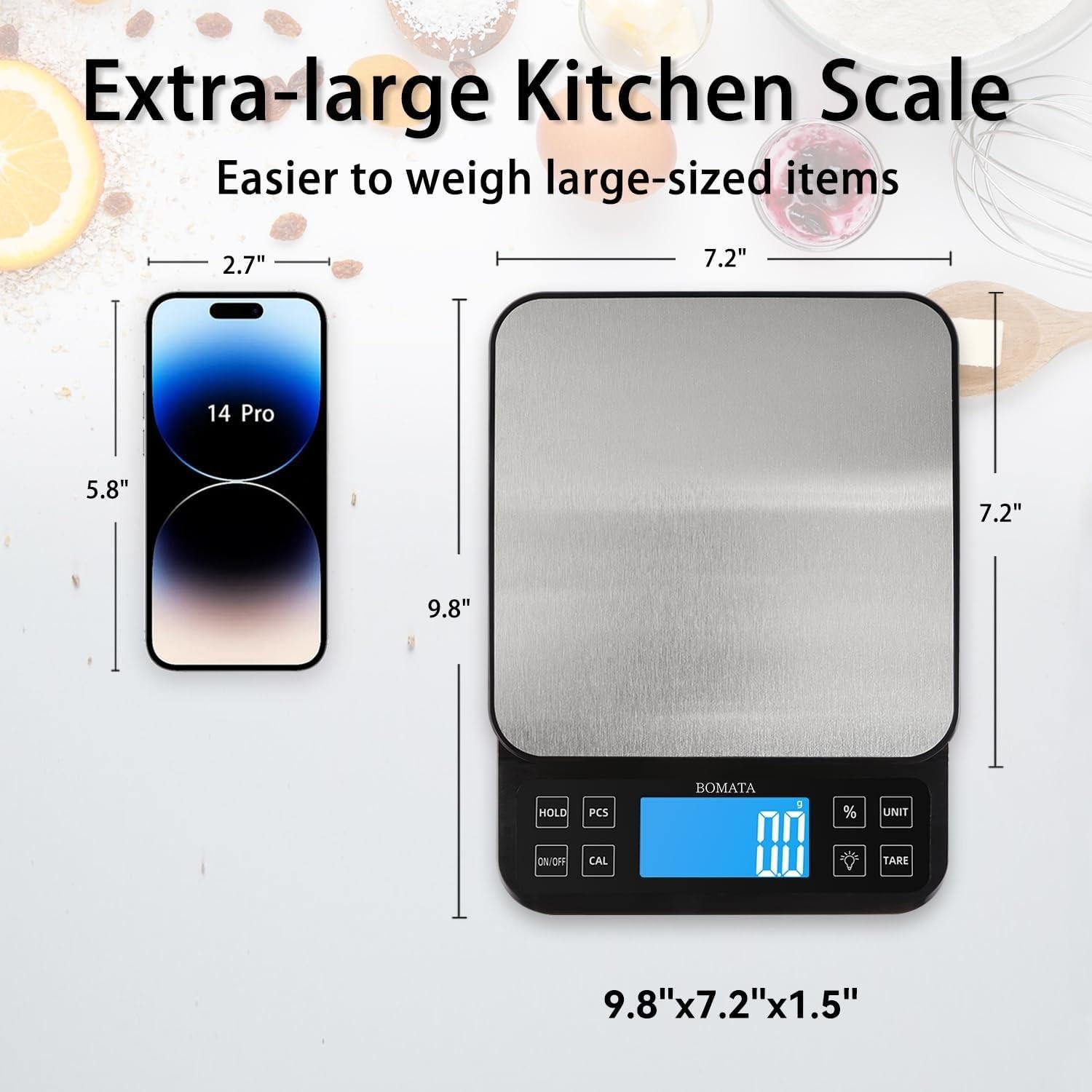 Balanza de Cocina BOMATA B613 5kg Alta Precisión 0.1g USB