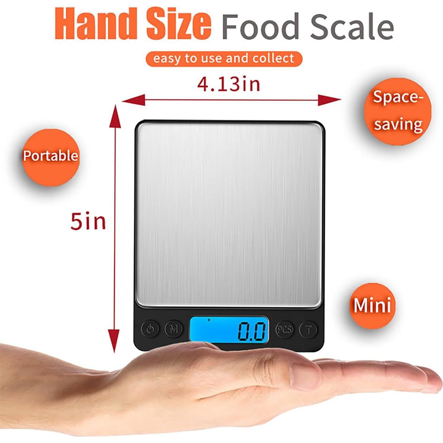 Escala de Cocina Digital YONCON 3000g 0.1g Alta Precisión