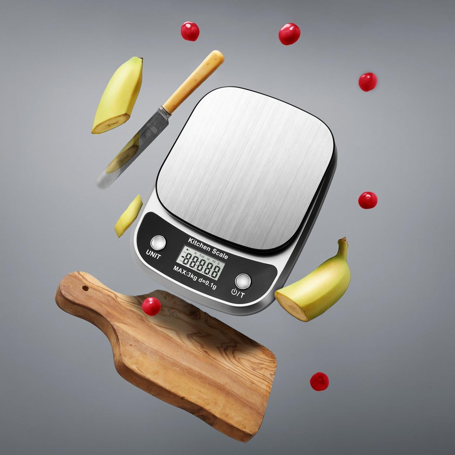 Báscula de Cocina Digital GRAM PRES GP-K1905 3kg 0.1g Plata