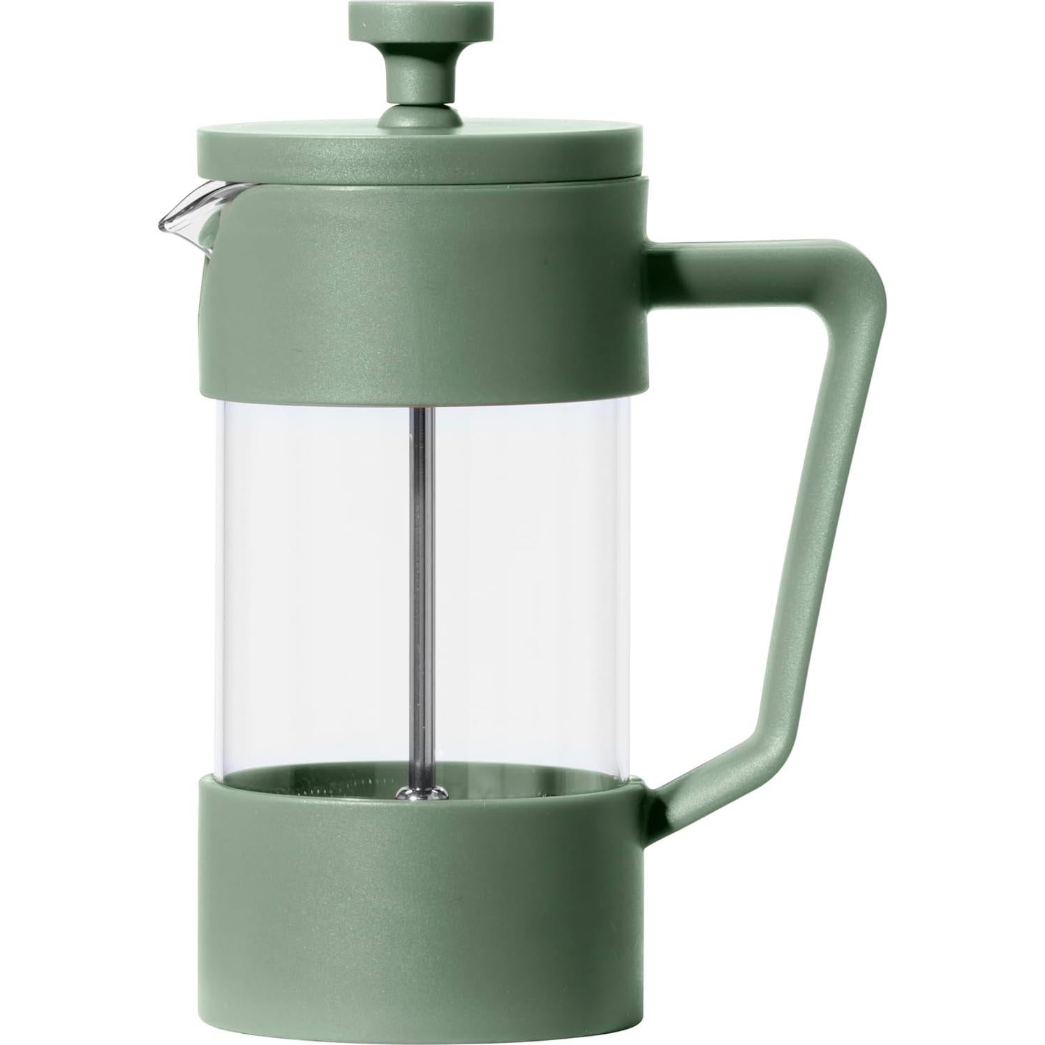 Cafetera Prensa Francesa Oggi 12oz Vidrio Borosilicato Oliva