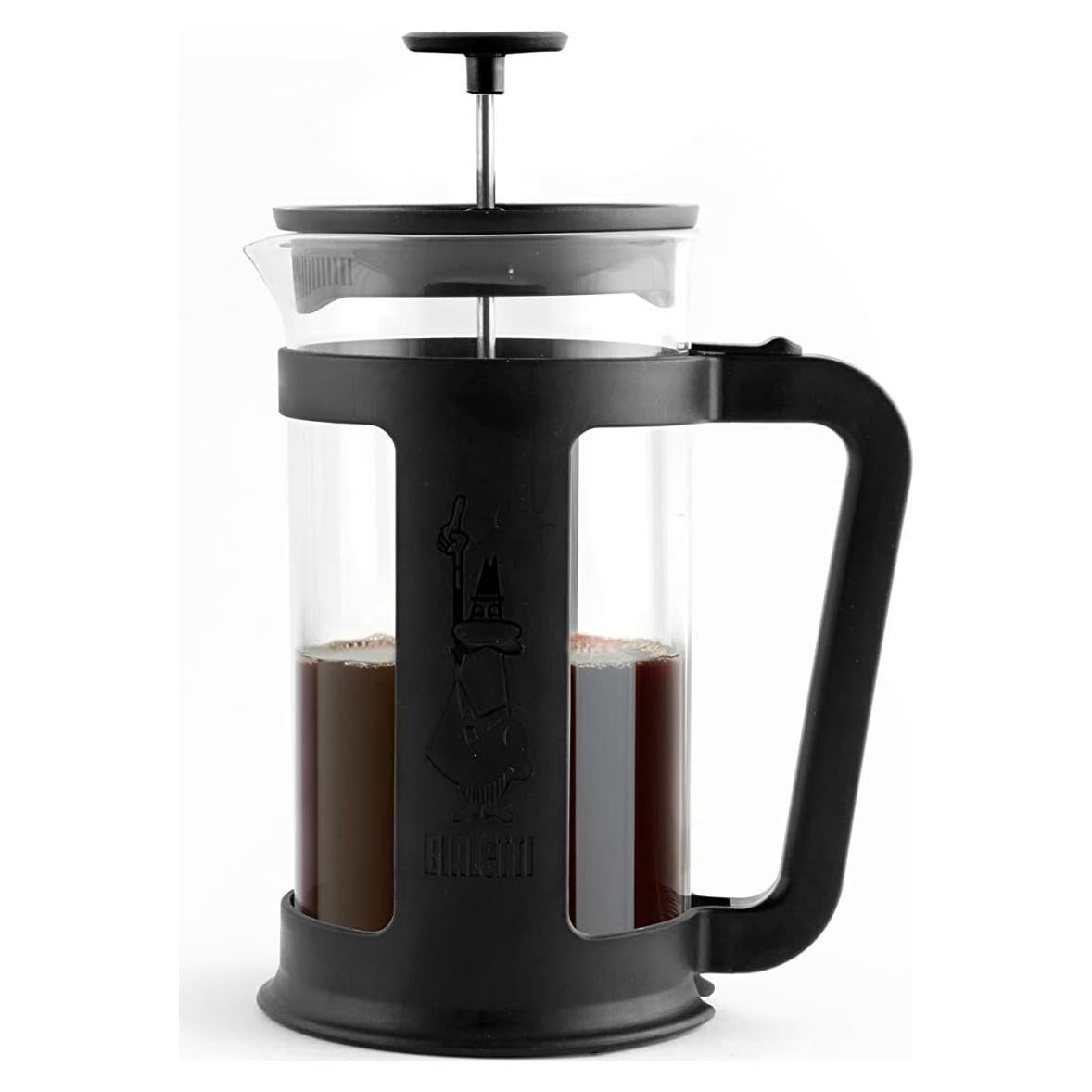 Prensa de café Bialetti Smart 1L, vidrio borosilicato, negro