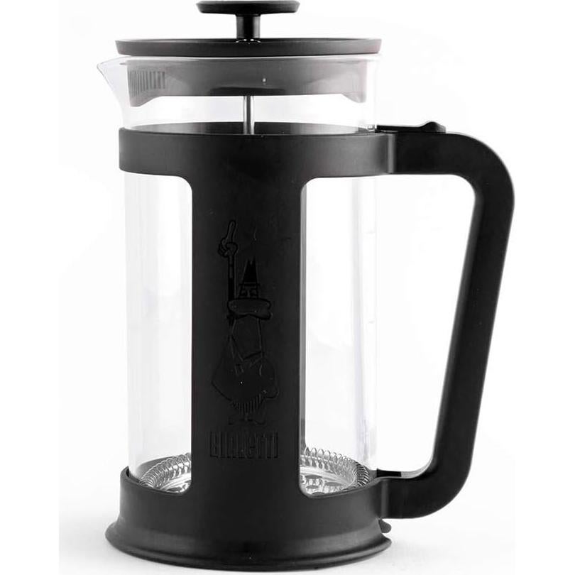 Prensa de café Bialetti Smart 1L, vidrio borosilicato, negro
