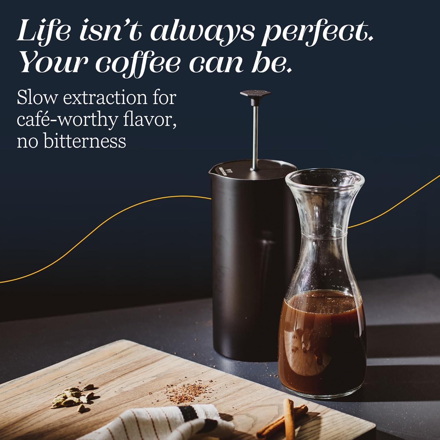 Cafetera Prensa Francesa ESPRO P6 32 oz Acero Inoxidable Negro Mate