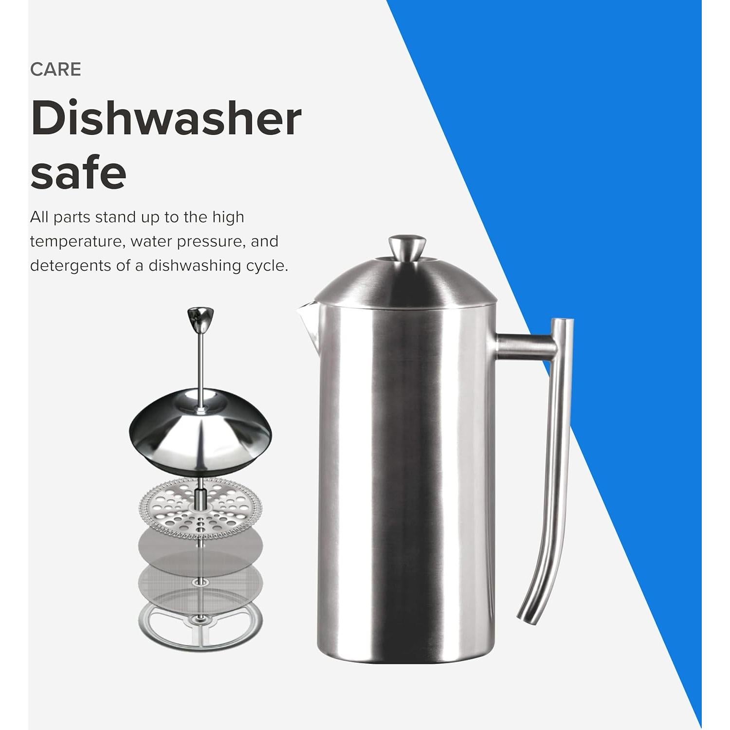 Prensa Francesa de Café Frieling 23 Oz Acero Inoxidable Doble Pared