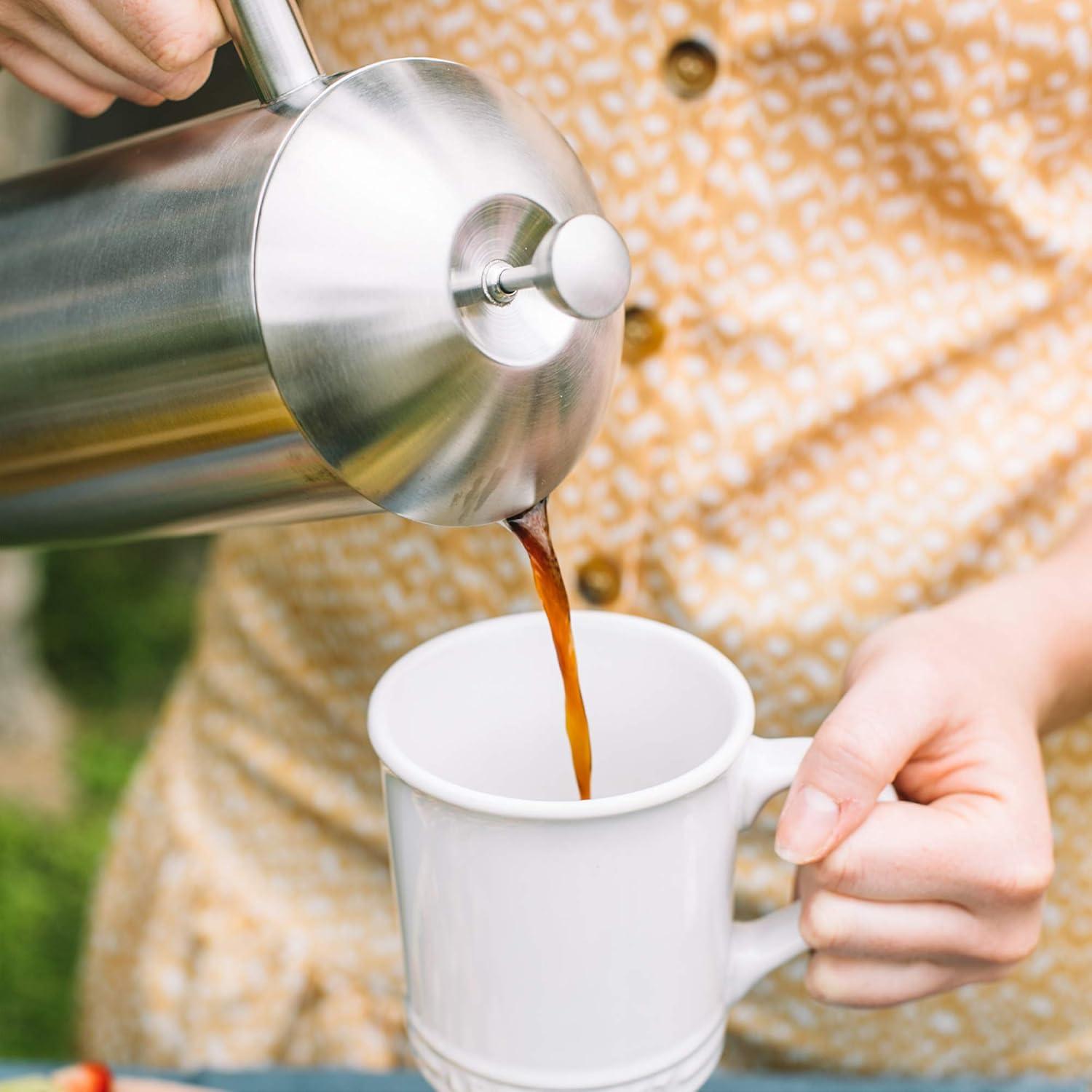 Prensa Francesa de Café Frieling 23 Oz Acero Inoxidable Doble Pared