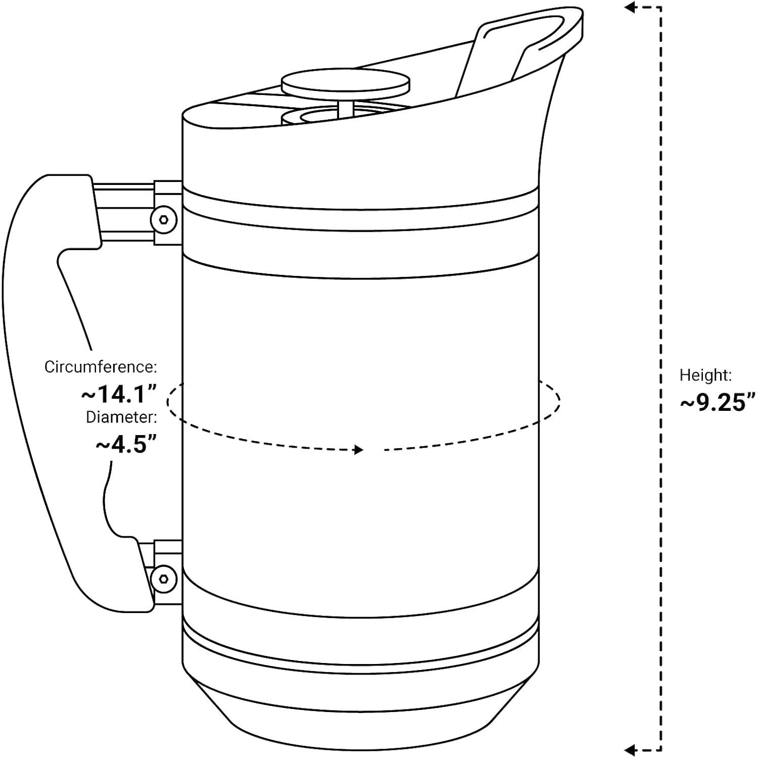 Prensa de Café BruTrek BaseCamp 0.95 L Acero Inoxidable