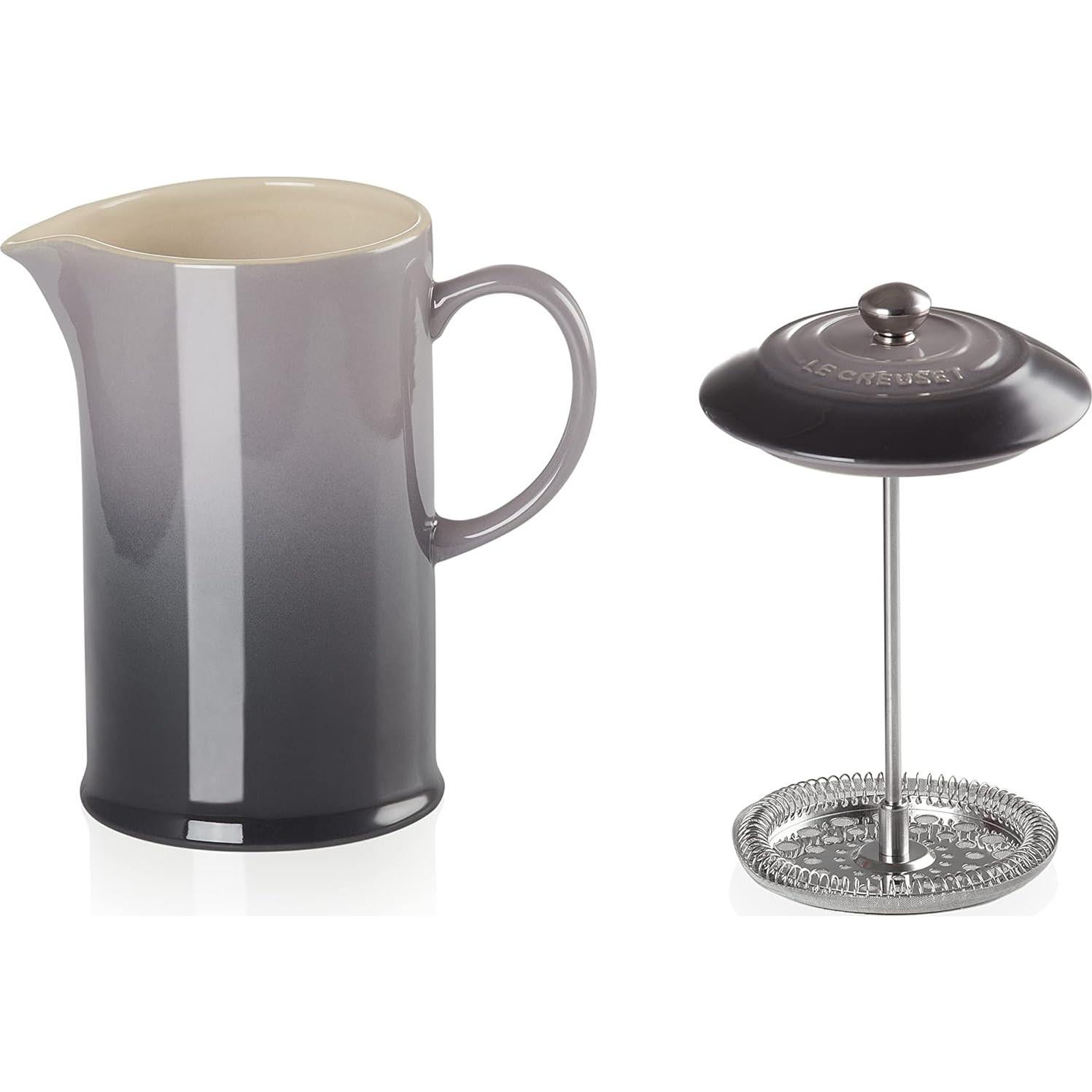 Cafetera Prensa Francesa Le Creuset 1L Cerámica Pizarra