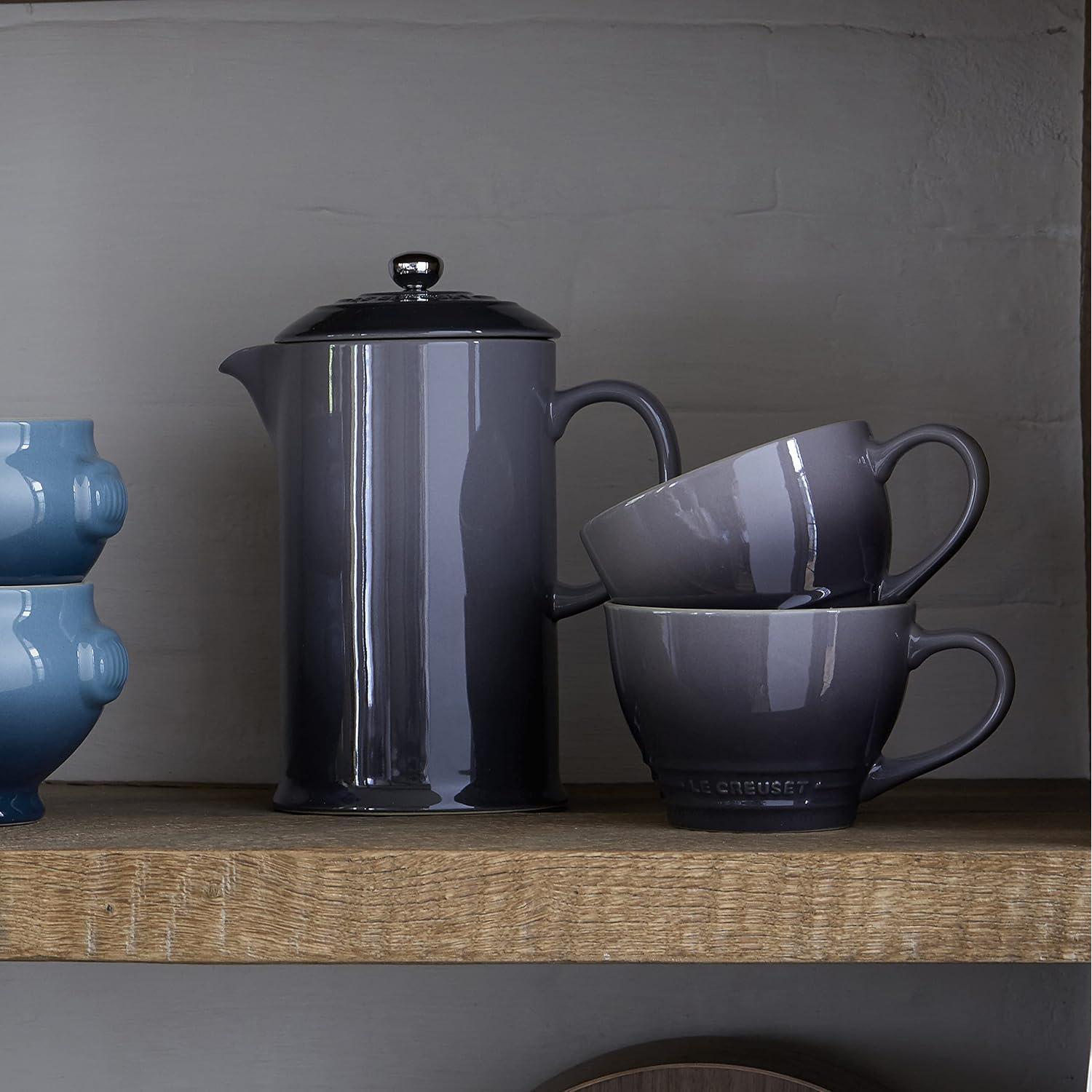 Cafetera Prensa Francesa Le Creuset 1L Cerámica Pizarra