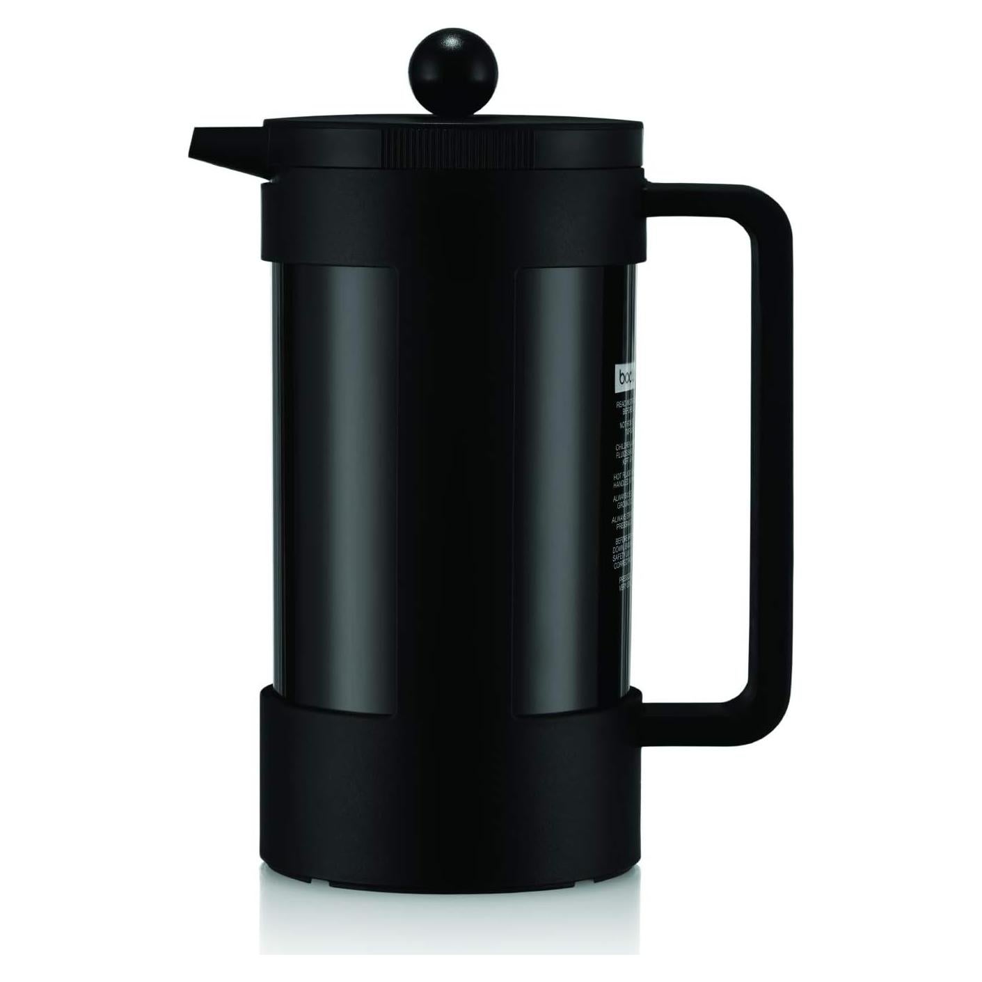 Prensa Francesa de Café Bodum Bean 1 Litro Negro Ecológica