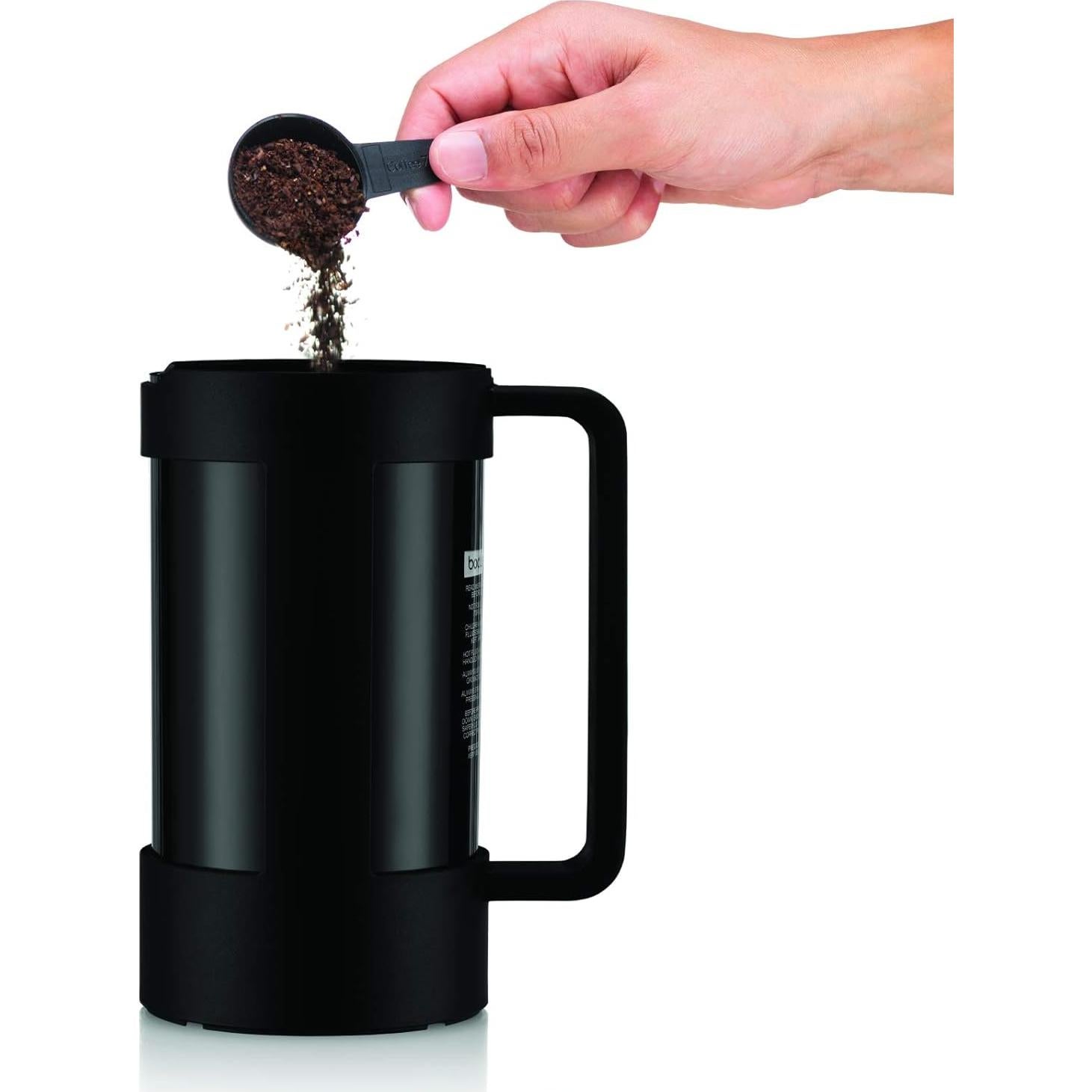 Prensa Francesa de Café Bodum Bean 1 Litro Negro Ecológica