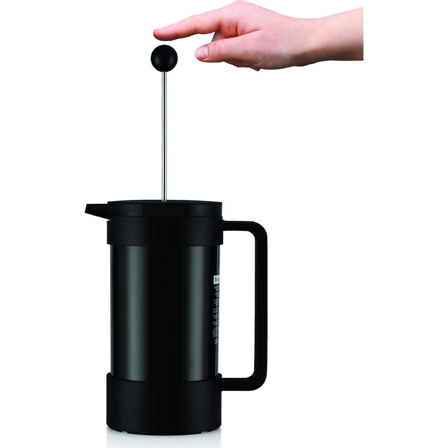 Prensa Francesa de Café Bodum Bean 1 Litro Negro Ecológica